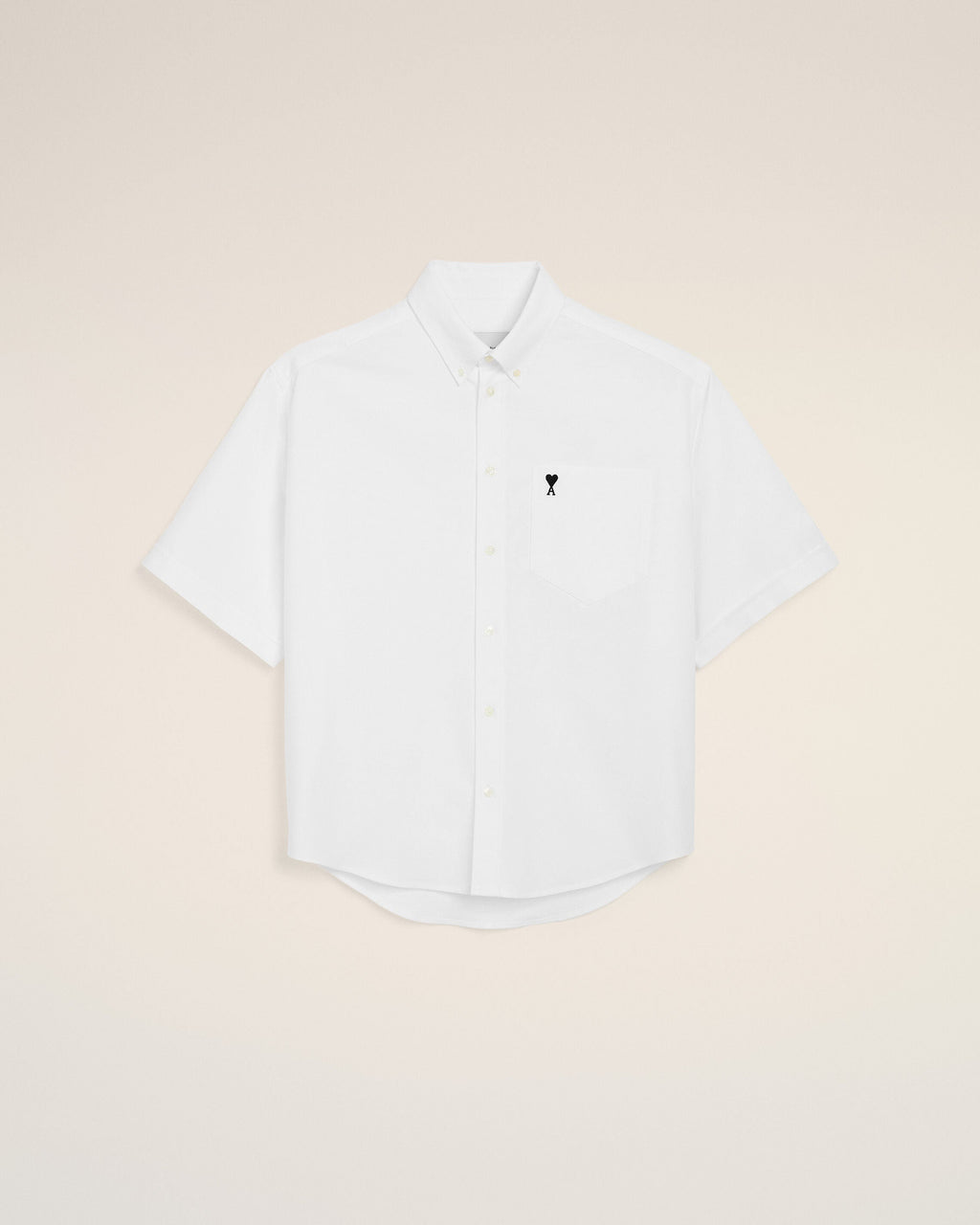 White Cotton Boxy Embroidered Ami De Coeur
