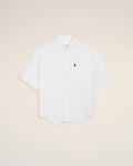 White Cotton Boxy Embroidered Ami De Coeur