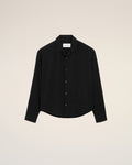 Black Boxy Embroidered Ami Paris Shirt