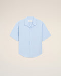 Blue Cotton Short Sleeve Ami De Coeur Boxy Shirt