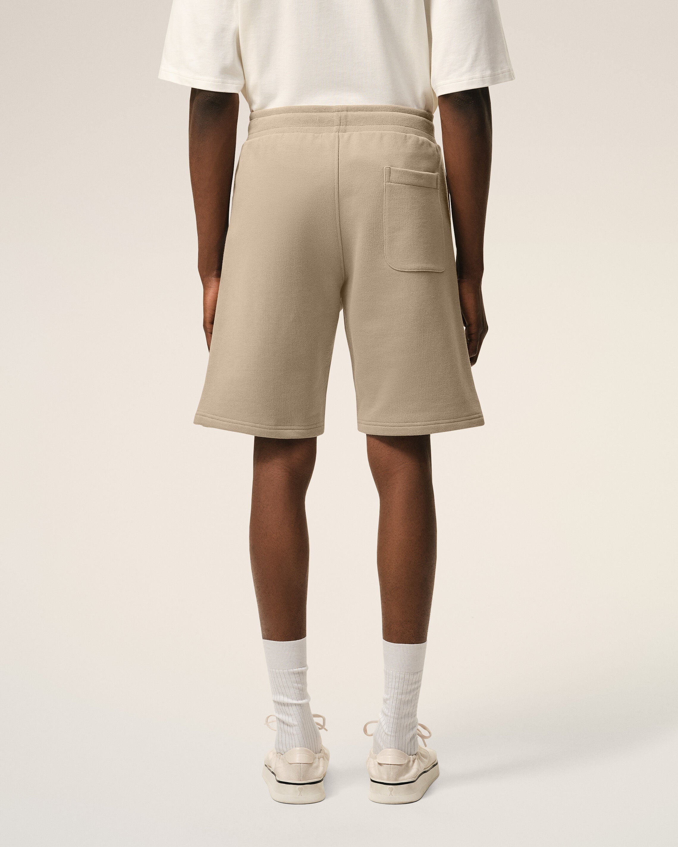 Beige Cotton Ami De Coeur Short