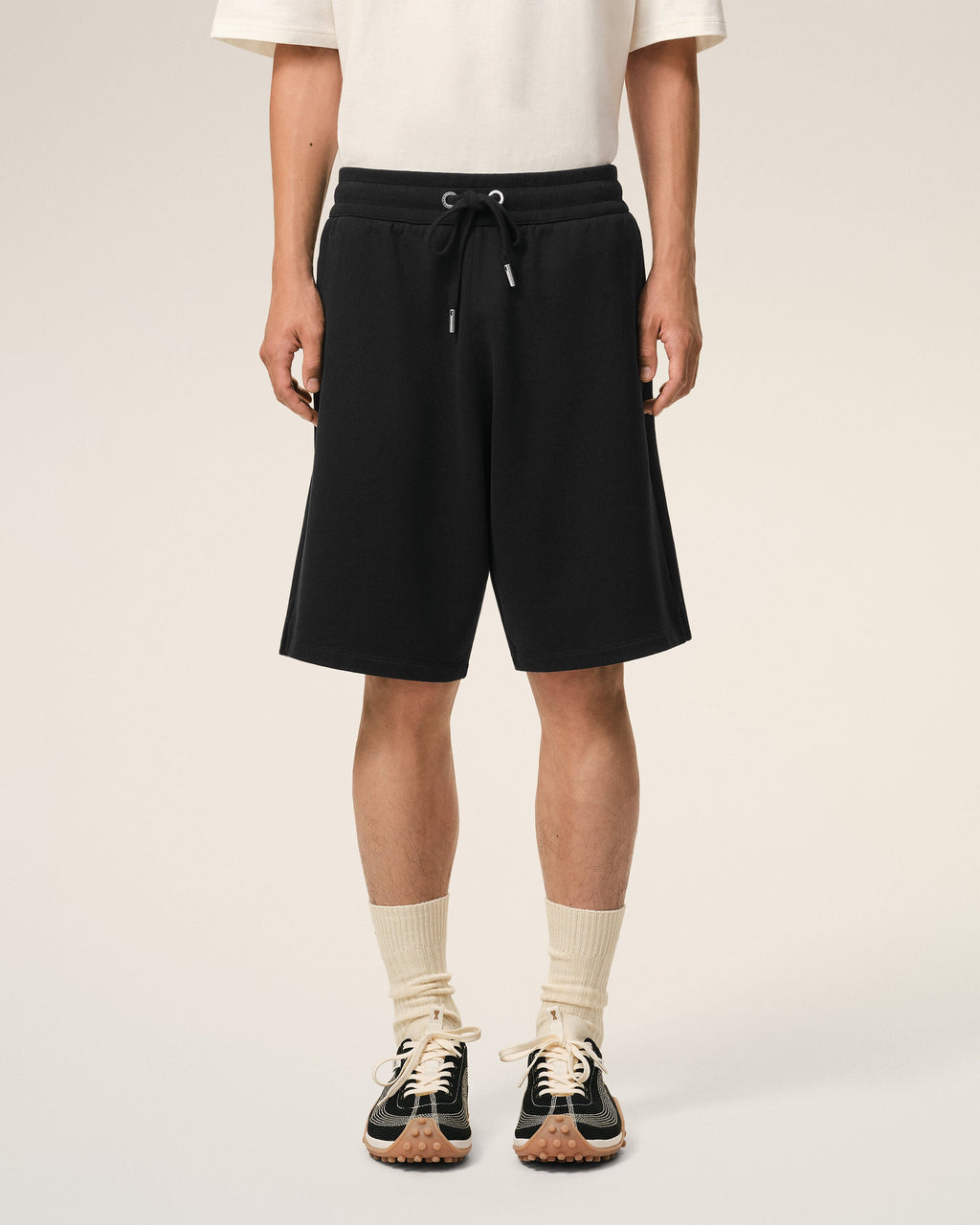 Black Cotton Ami De Coeur Short
