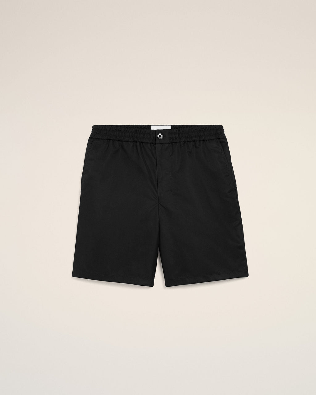 Black Nylon Elasticated Waist Ami De Coeur Stud Shorts