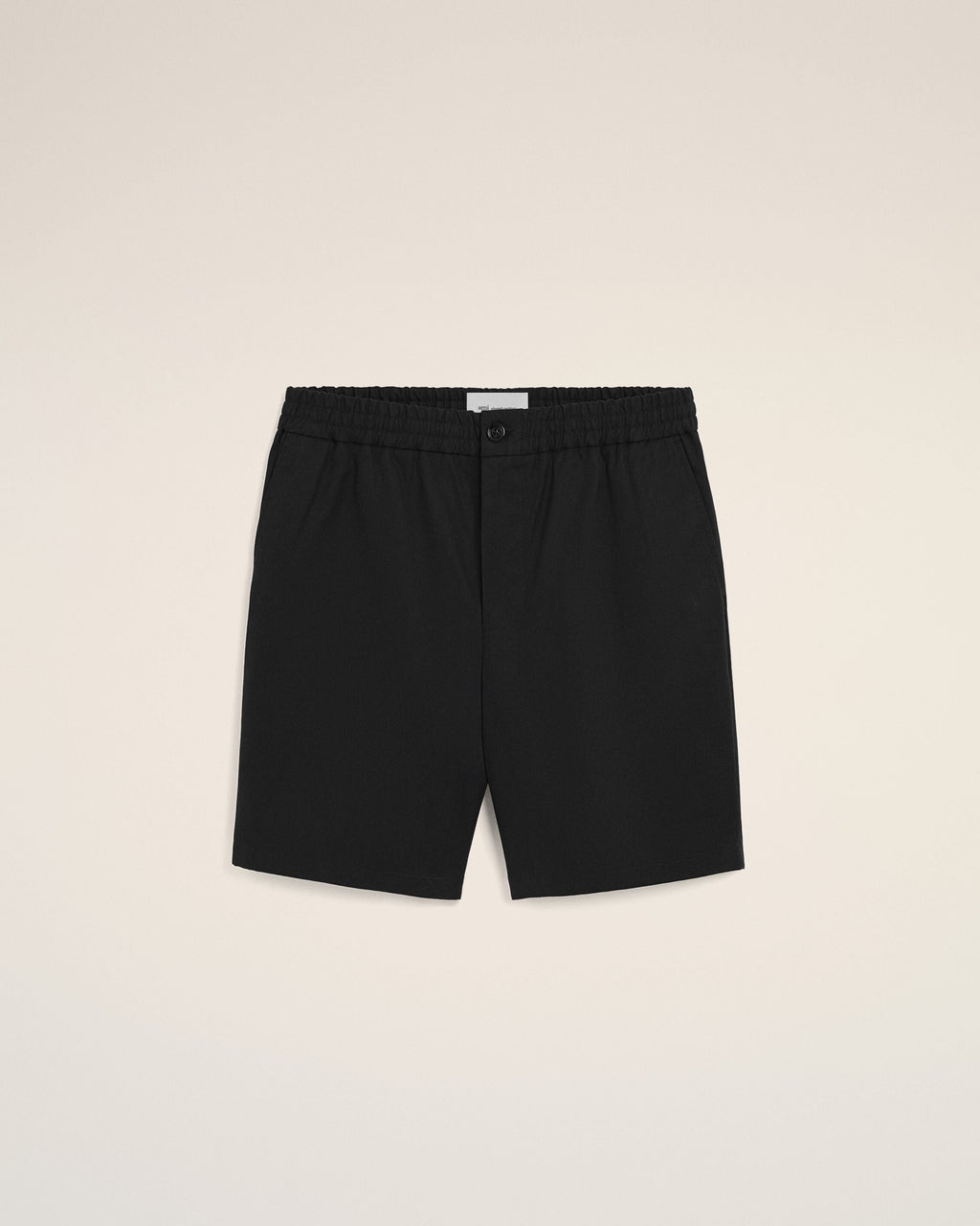 Black Cotton Elasticated Waist Ami De Coeur Shorts