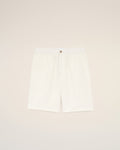 Beige Blended Linen Elasticated Waist Ami De Coeur Shorts