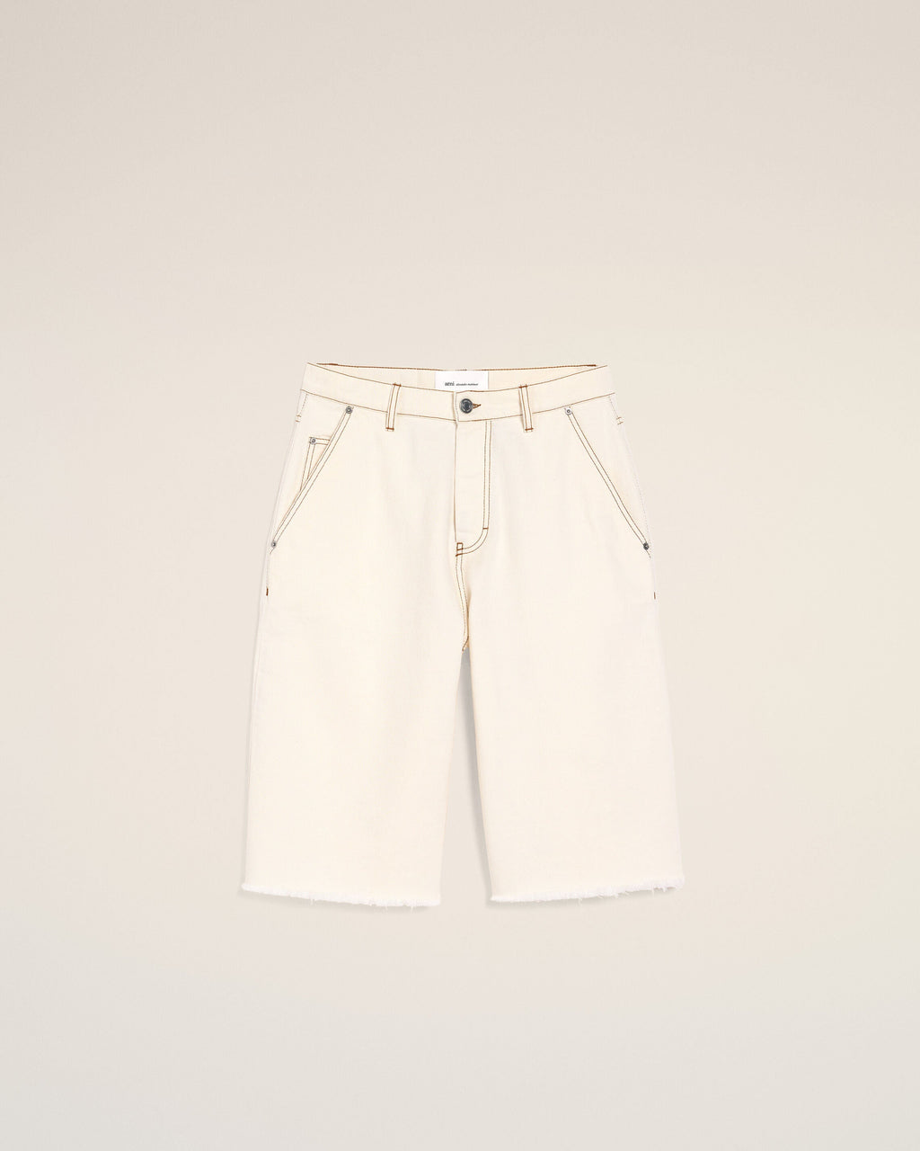 White Cotton Wide Fit Shorts