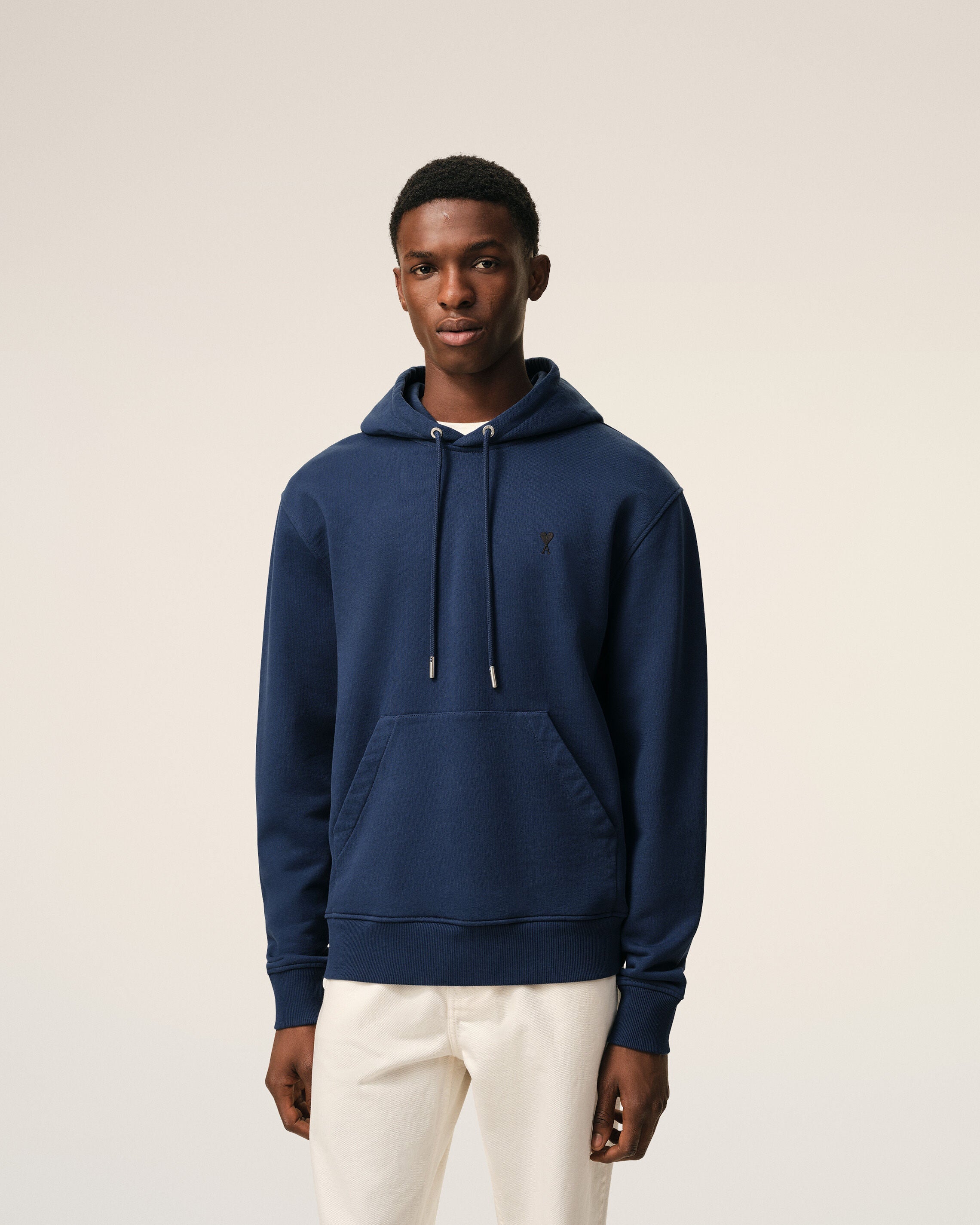 Blue Cotton Ami De Coeur Hoodie