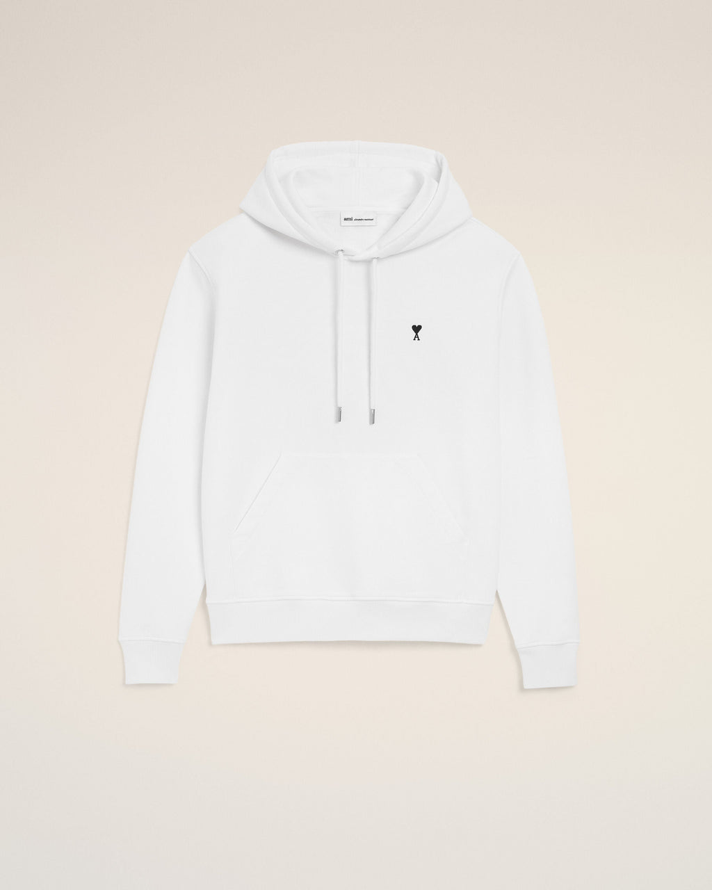 White Cotton Ami De Coeur Hoodie