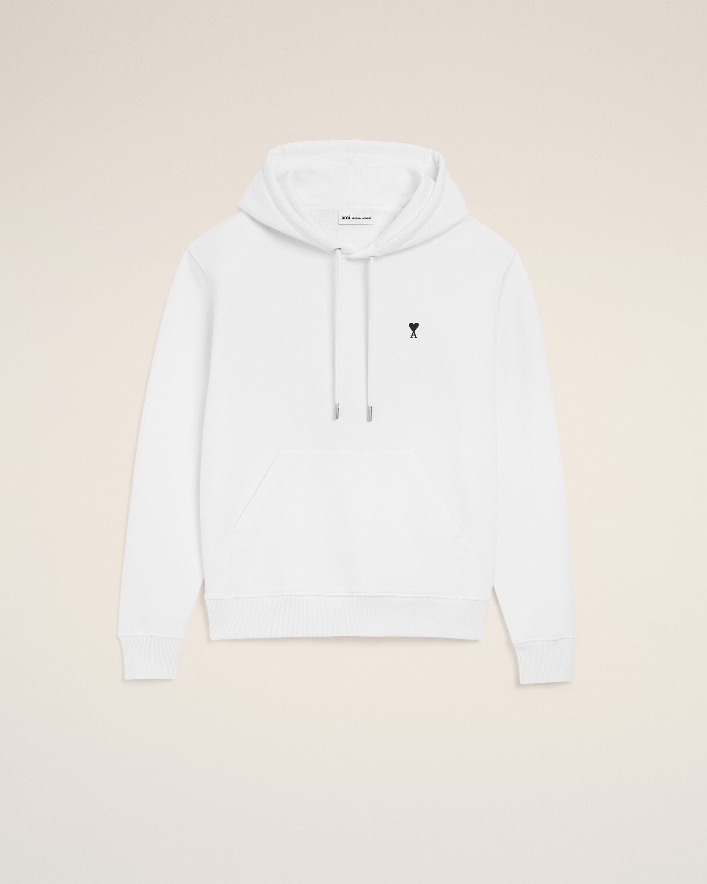 White Cotton Ami De Coeur Hoodie
