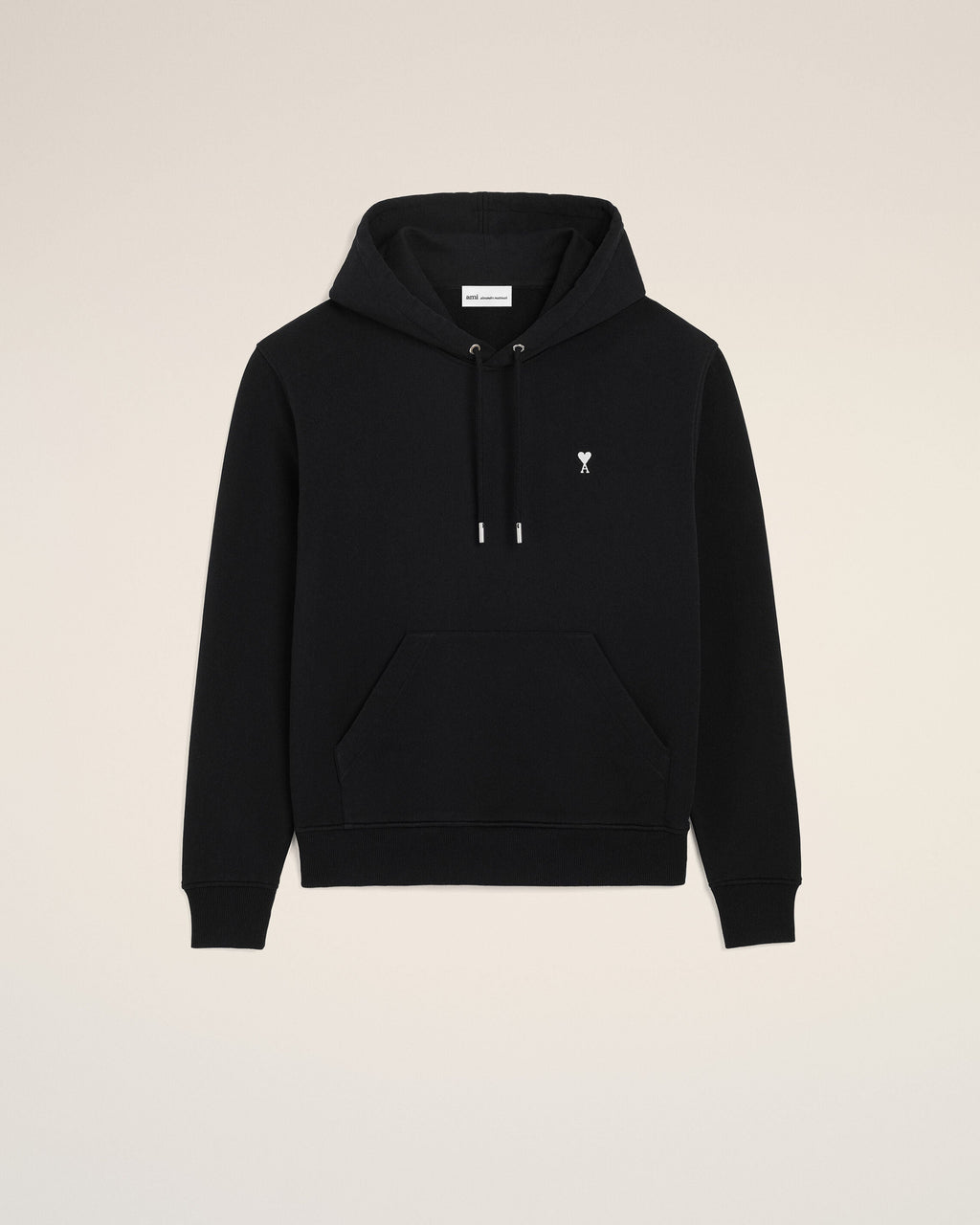 Black Cotton Ami De Coeur Hoodie