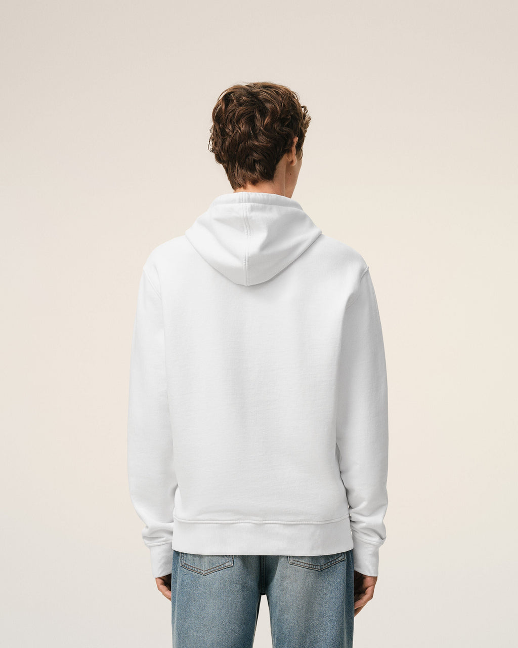 White Cotton Ami De Coeur Hoodie
