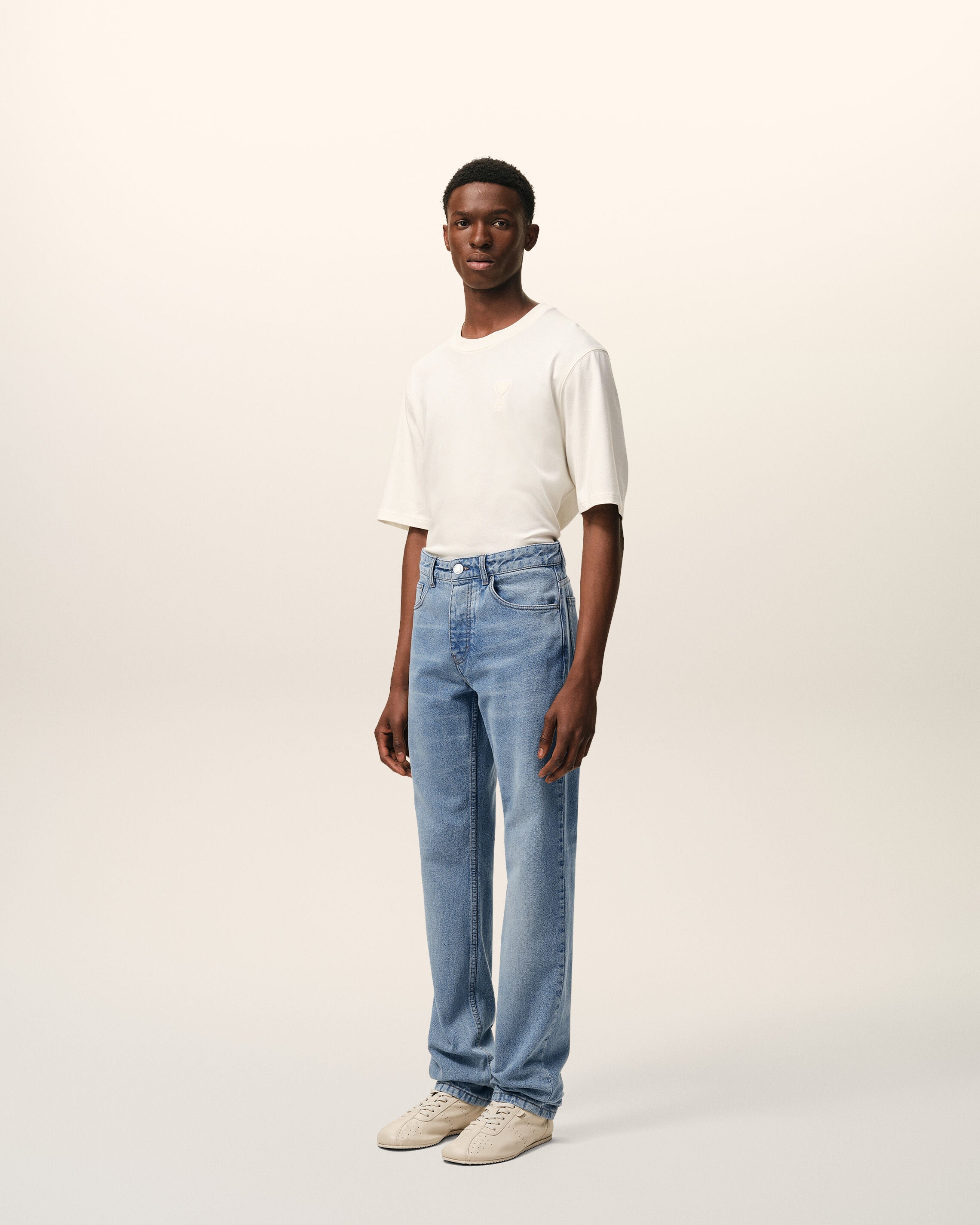 Blue Cotton Classic Fit Jeans