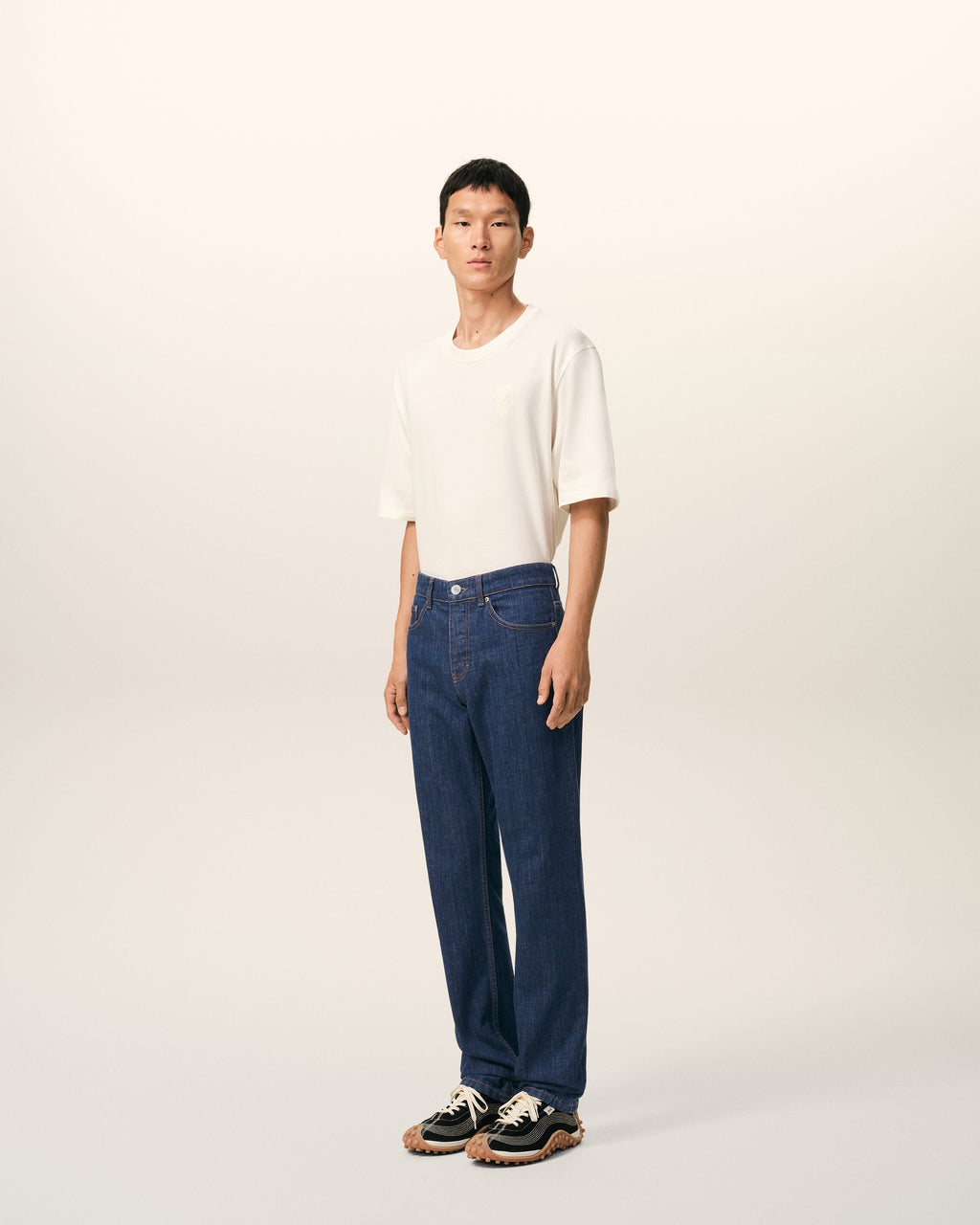 Blue Cotton Classic Fit Jeans