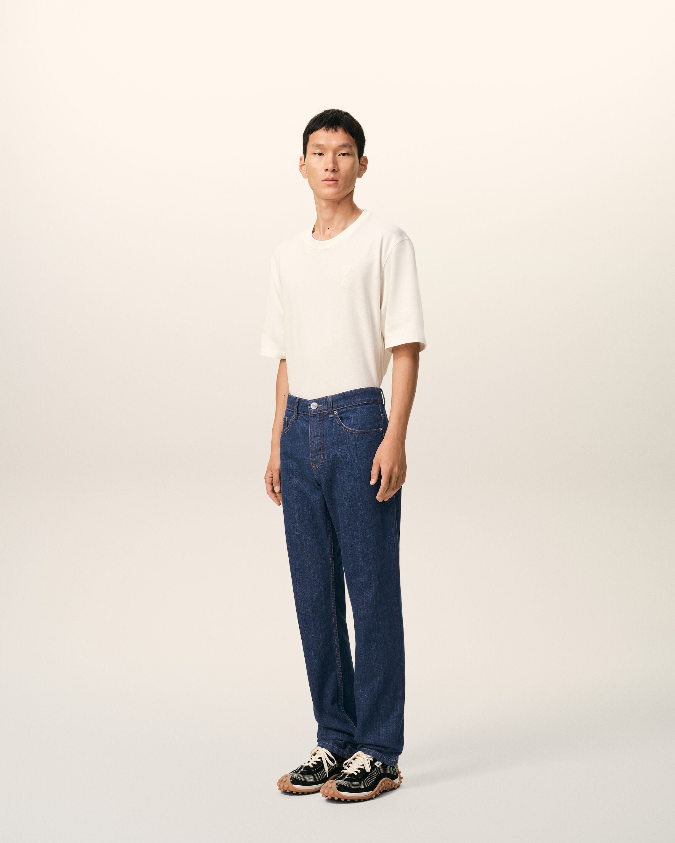 Blue Cotton Classic Fit Jeans