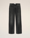 Black Cotton Large Fit Jeans