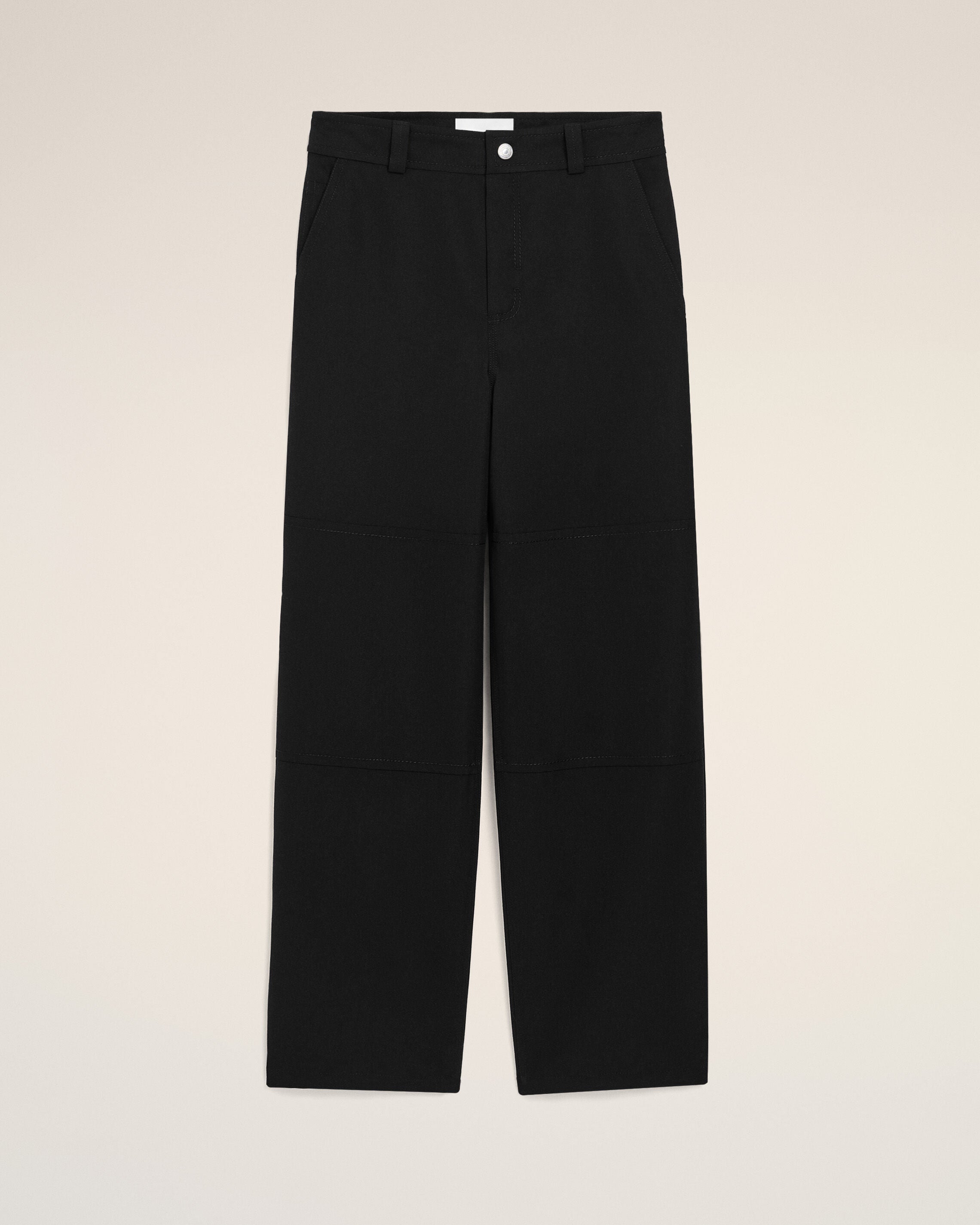 Black New Wool Worker Trousers