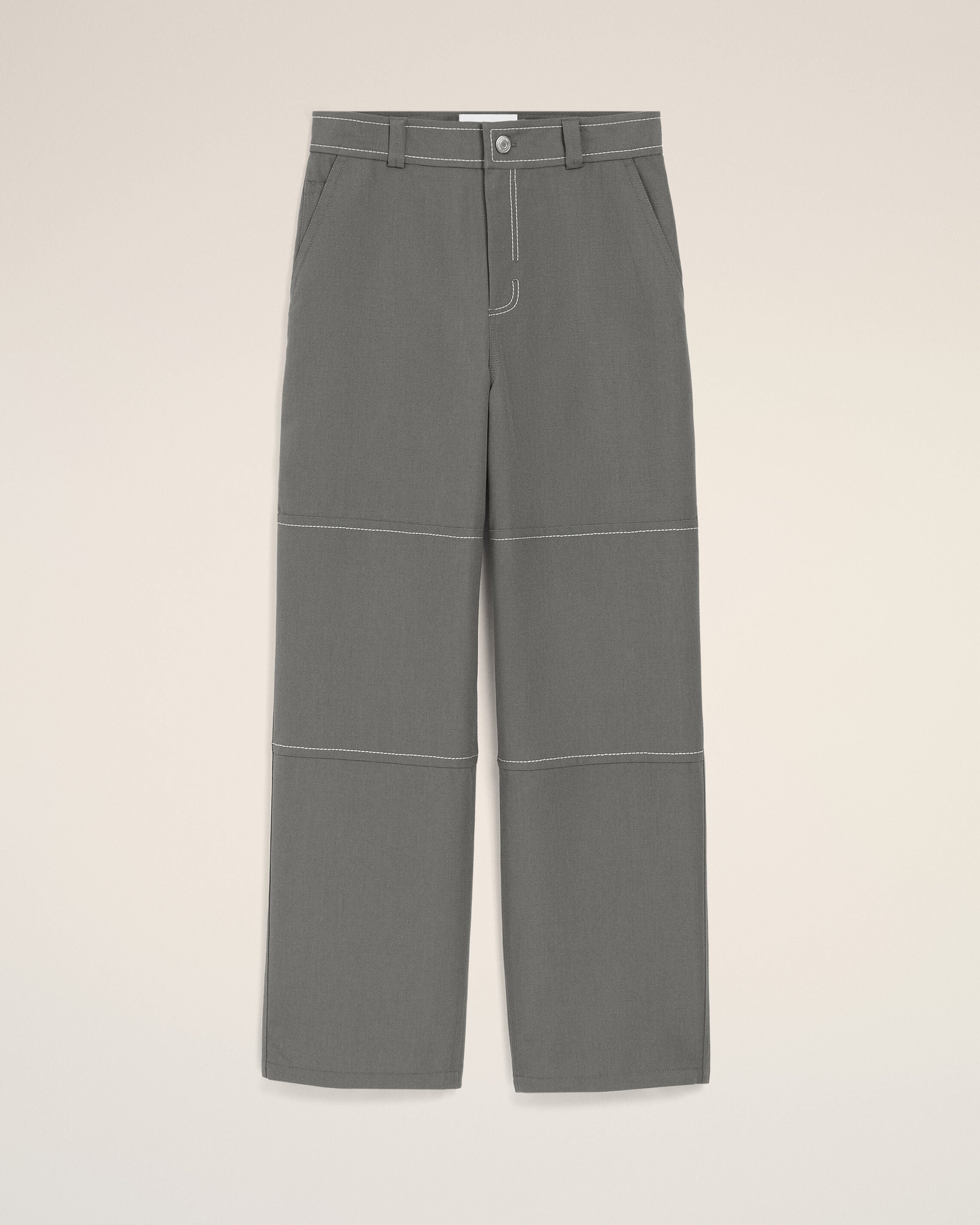Grey New Wool Worker Trousers