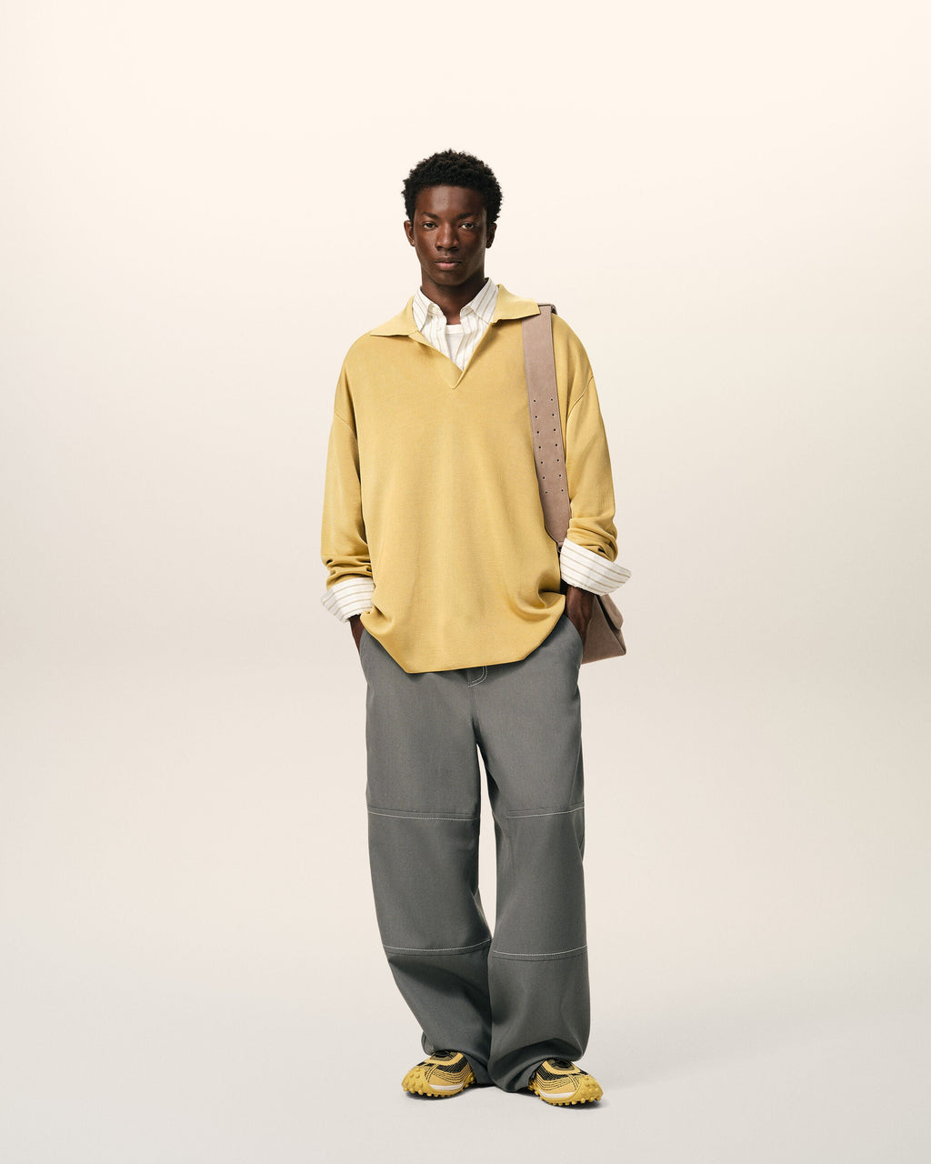 Grey New Wool Worker Trousers