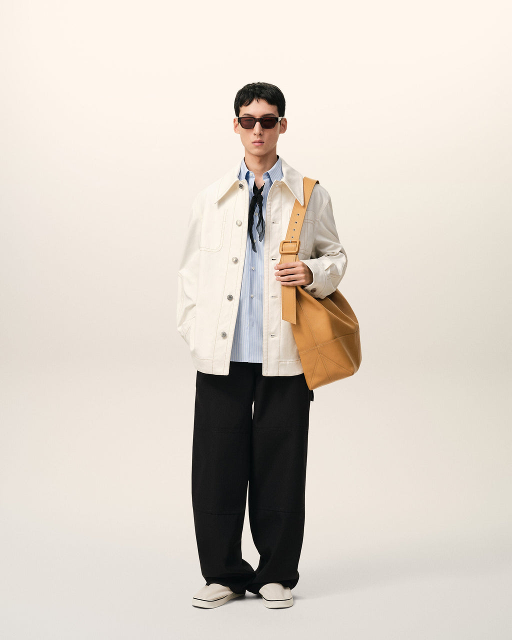 Black New Wool Worker Trousers