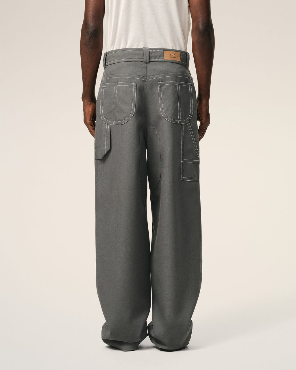 Grey New Wool Worker Trousers