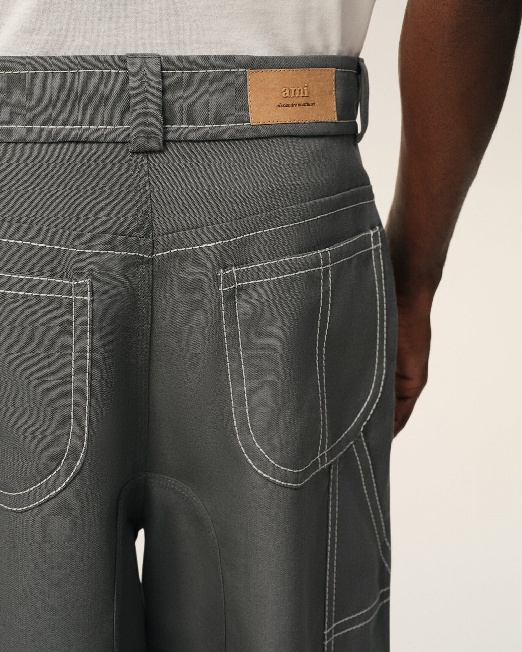 Grey New Wool Worker Trousers