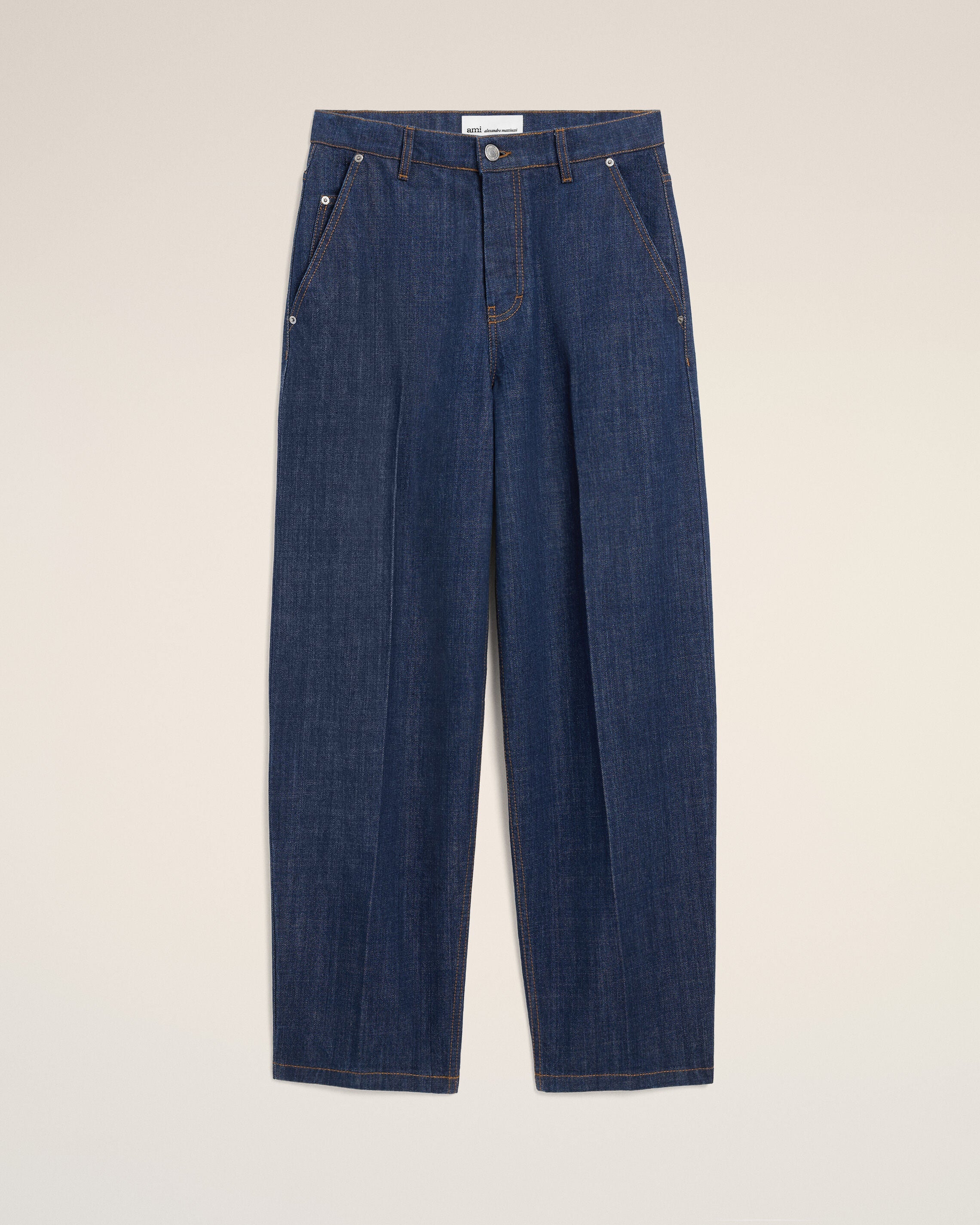 Blue Cotton Balloon Fit Jeans