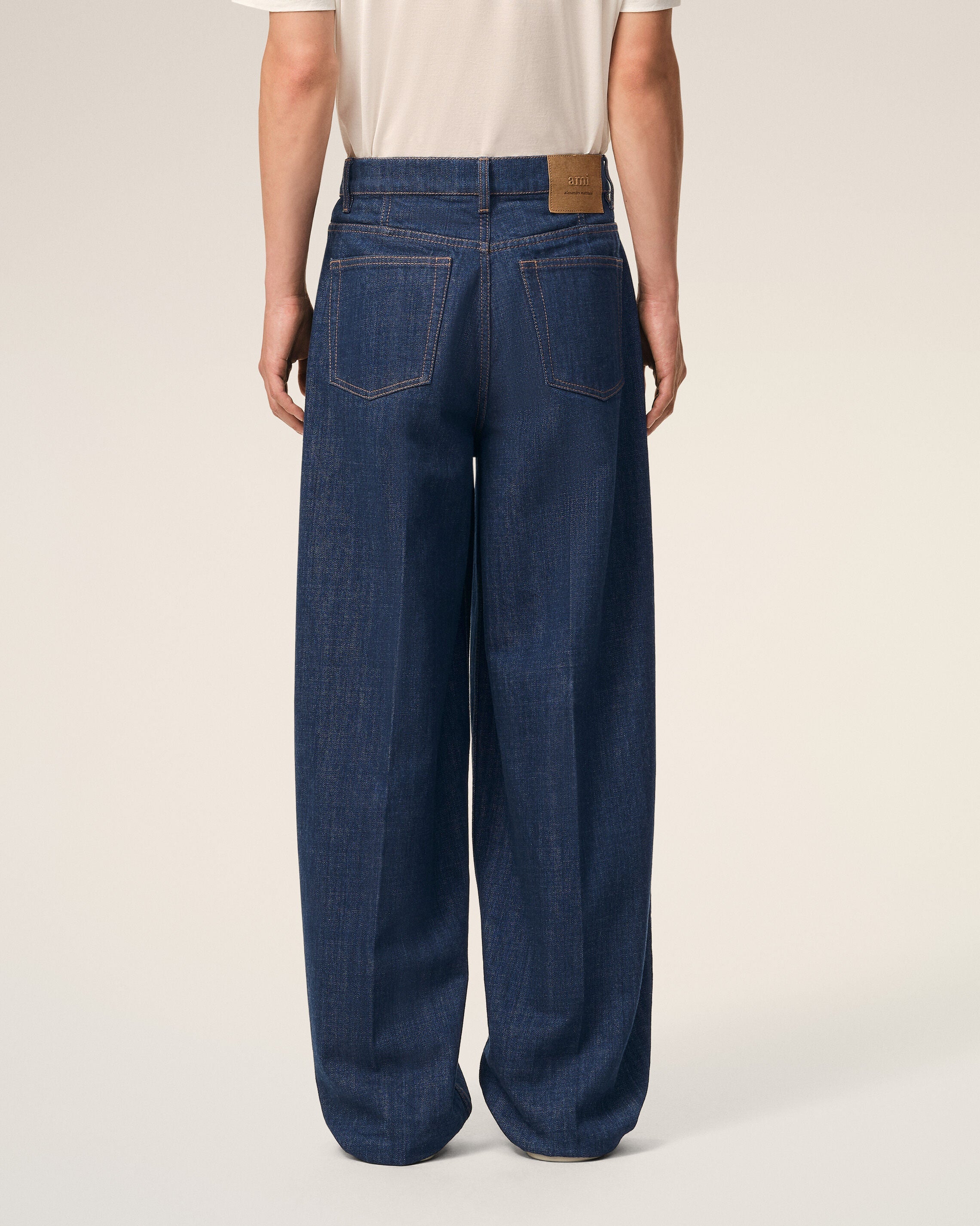 Blue Cotton Balloon Fit Jeans