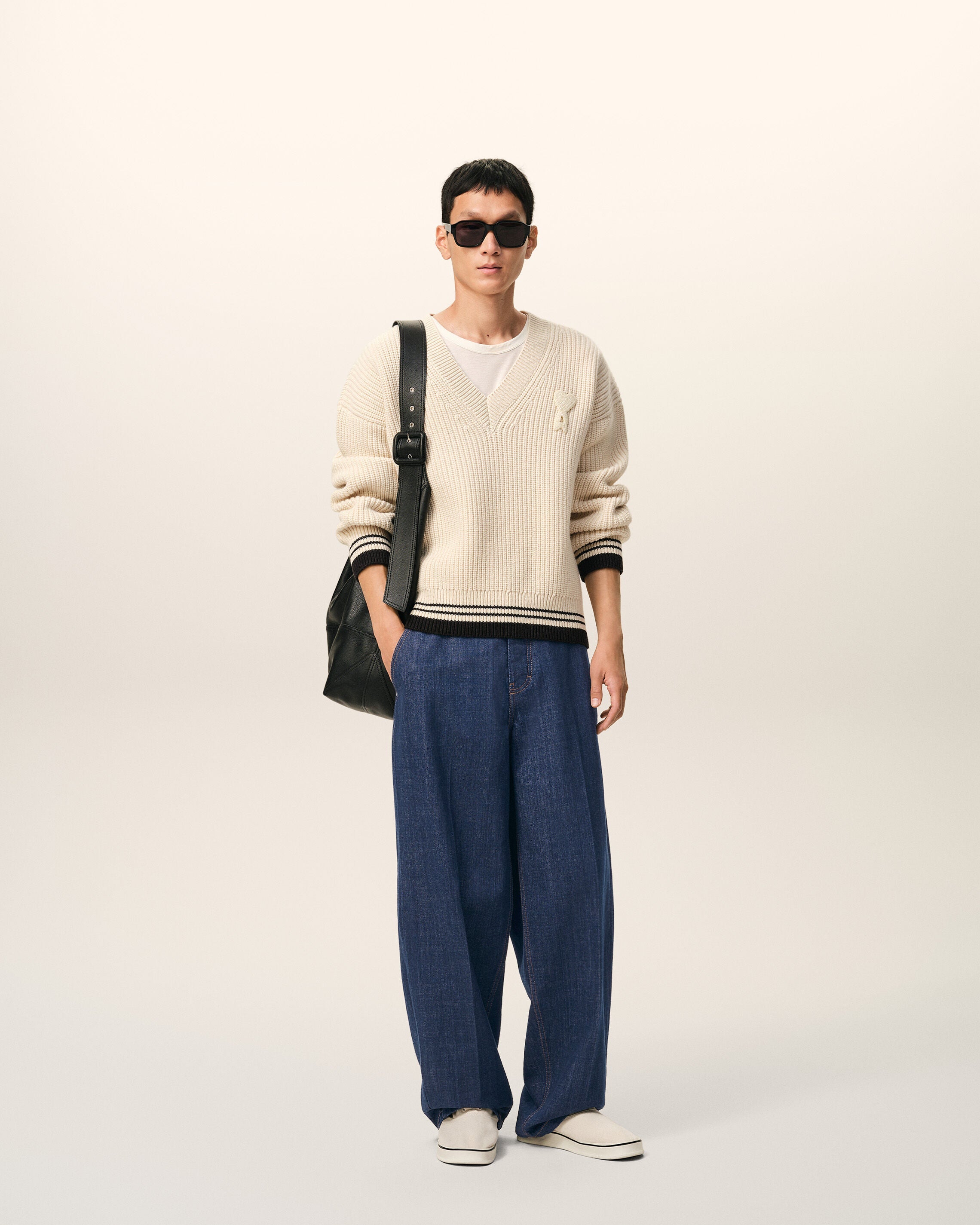 Blue Cotton Balloon Fit Jeans