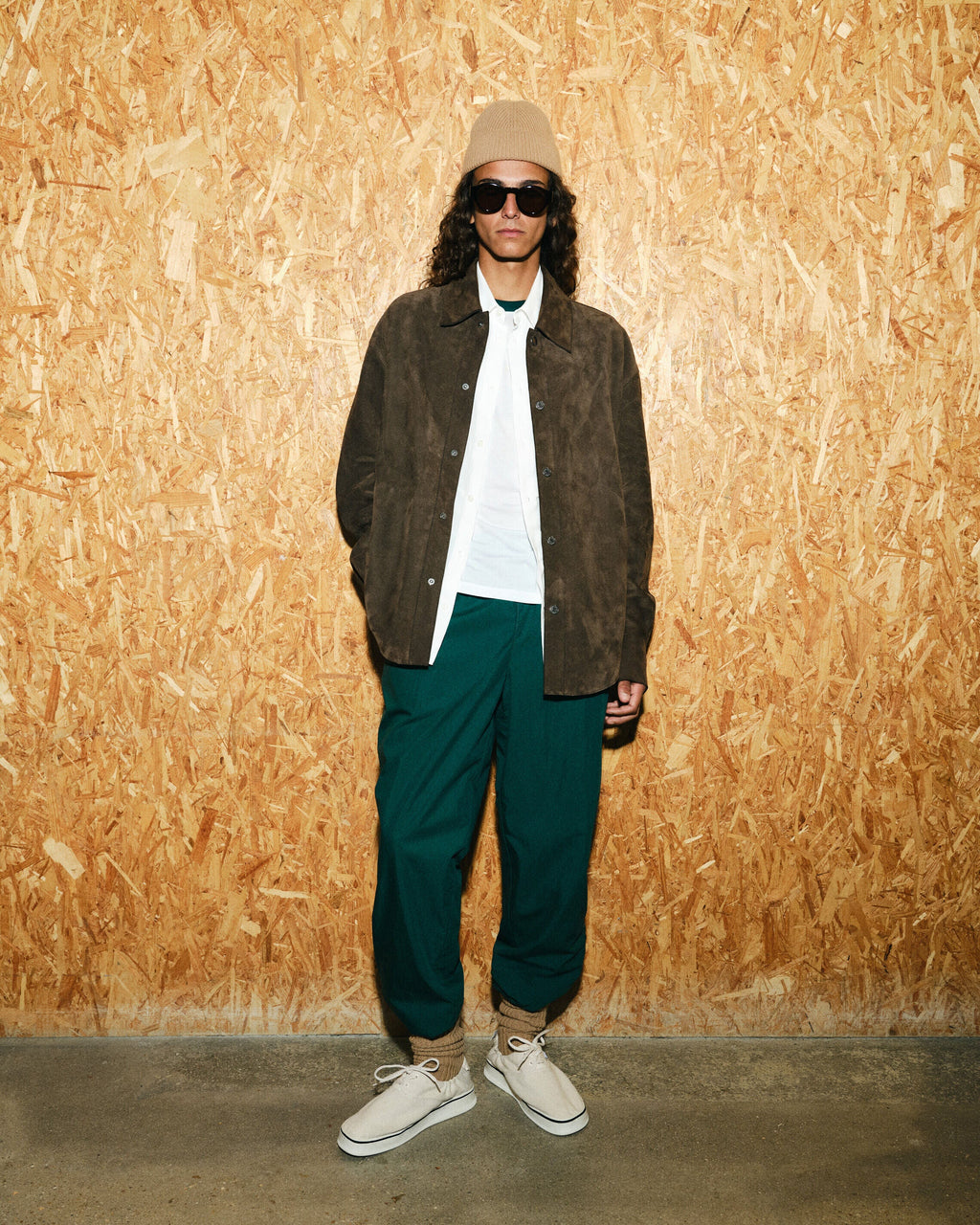 Green Cotton Ami De Coeur Trackpants