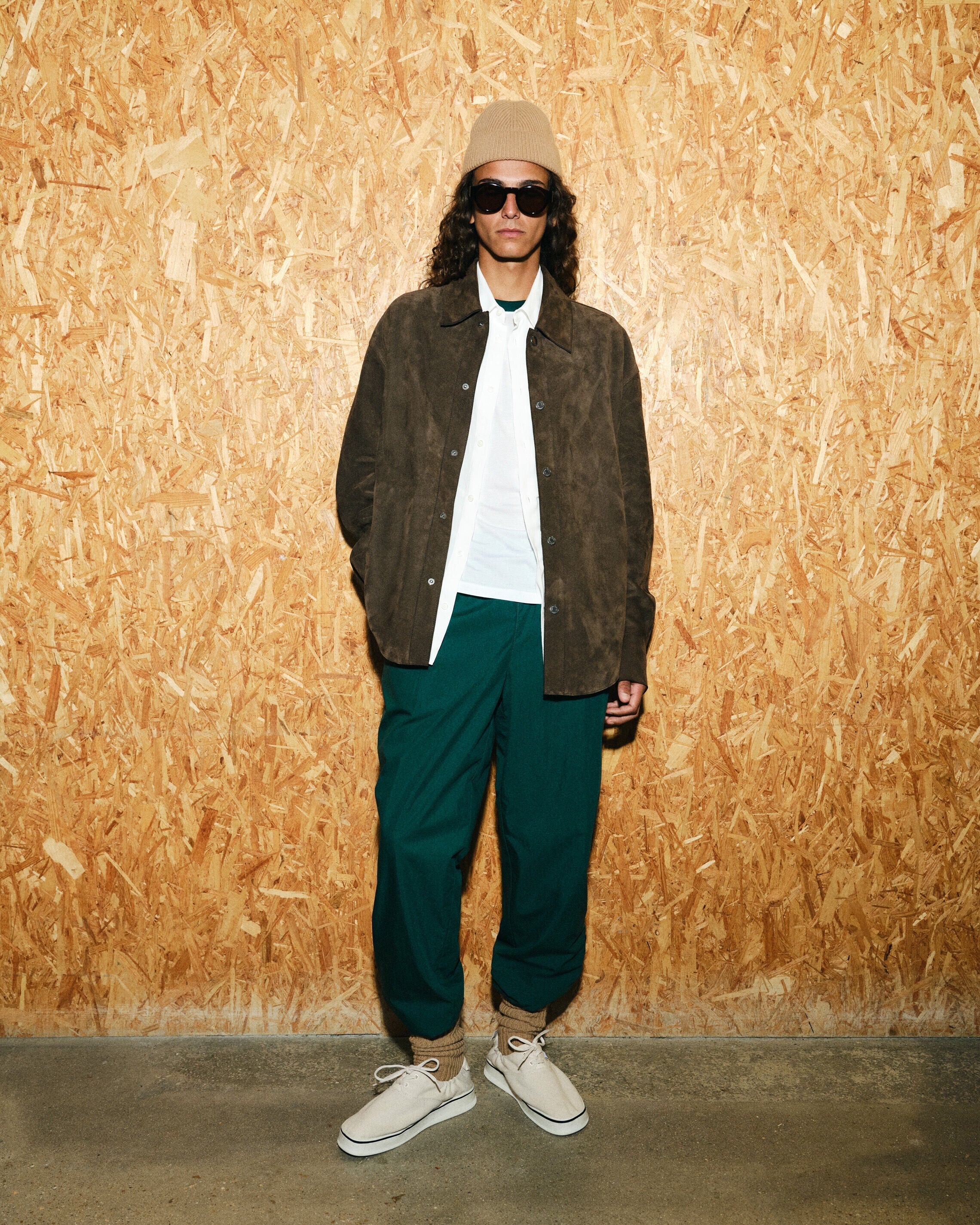 Green Cotton Ami De Coeur Trackpants