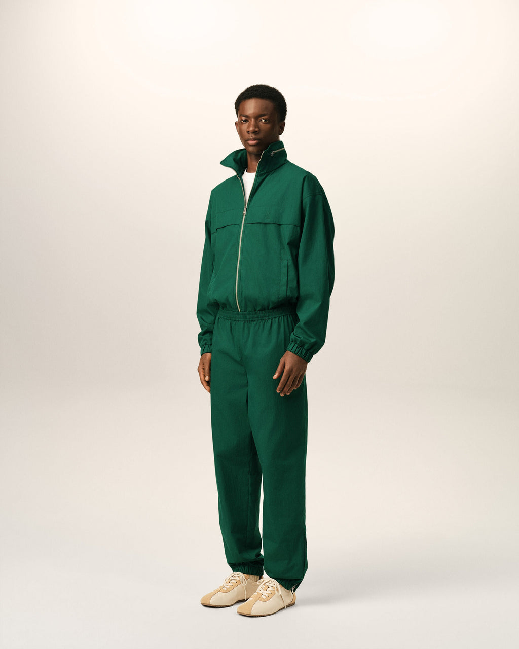 Green Cotton Ami De Coeur Trackpants