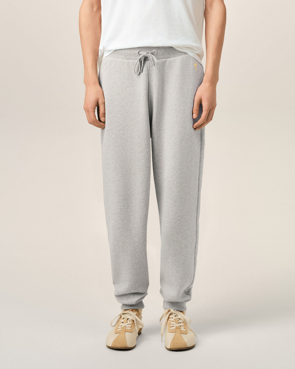 Grey Cotton Ami De Coeur Trackpants