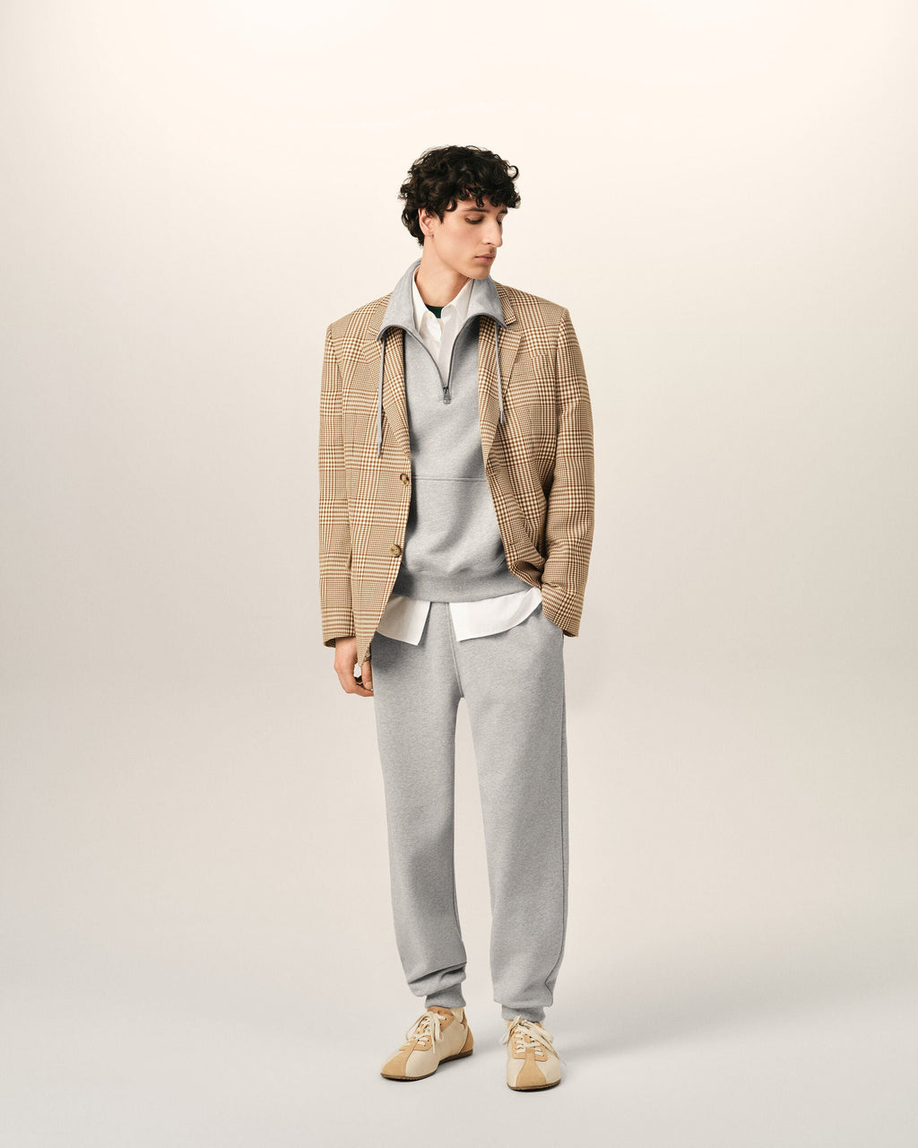Grey Cotton Ami De Coeur Trackpants