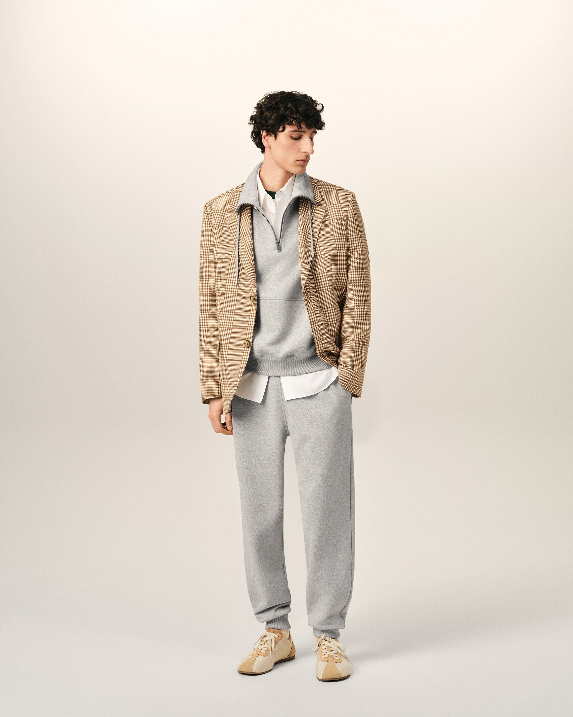 Grey Cotton Ami De Coeur Trackpants