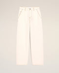 White Cotton Wide Fit Trousers