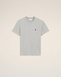 Grey Cotton Contrasted Adc Tshirt