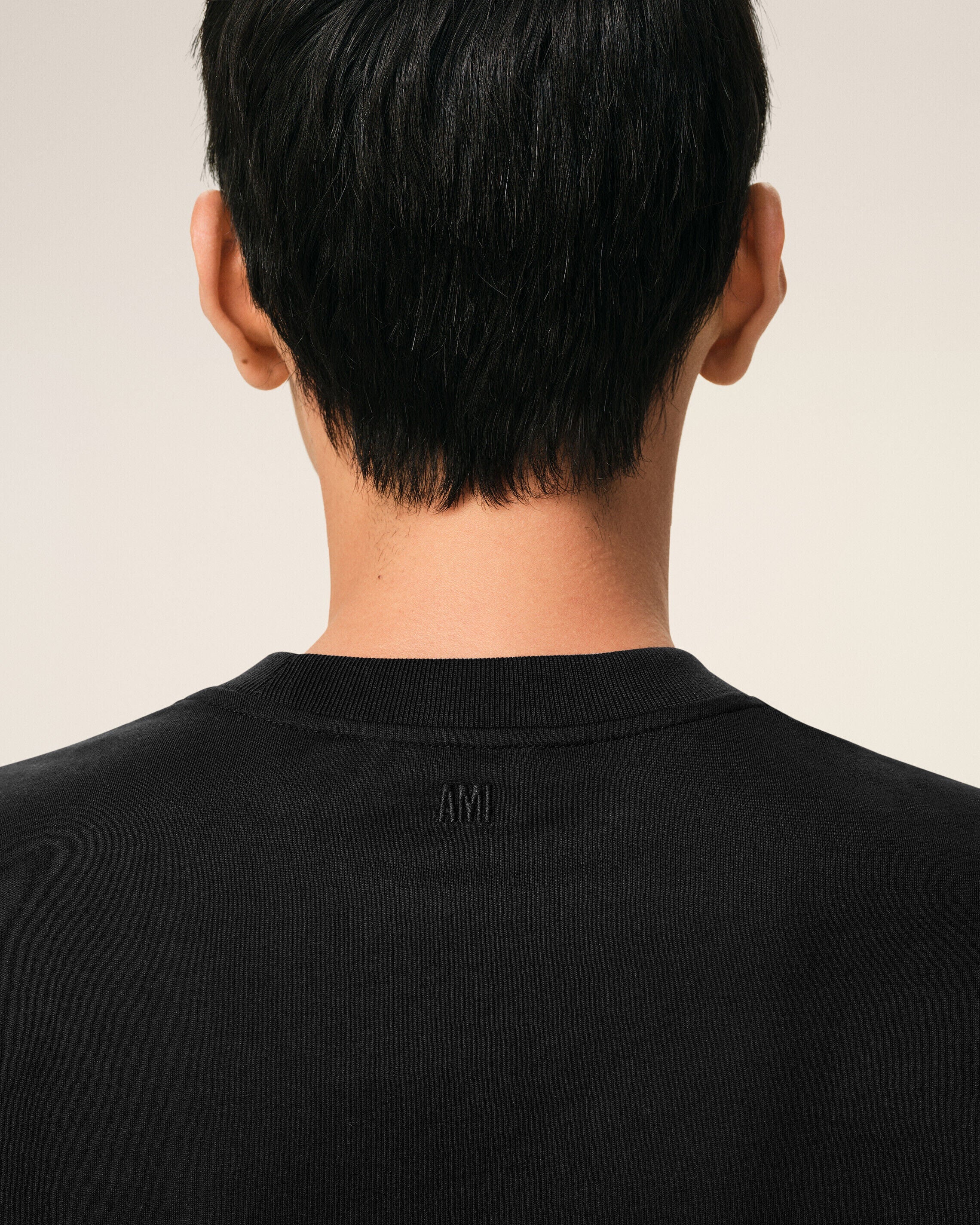 Black Cotton Ami De Coeur T-shirt