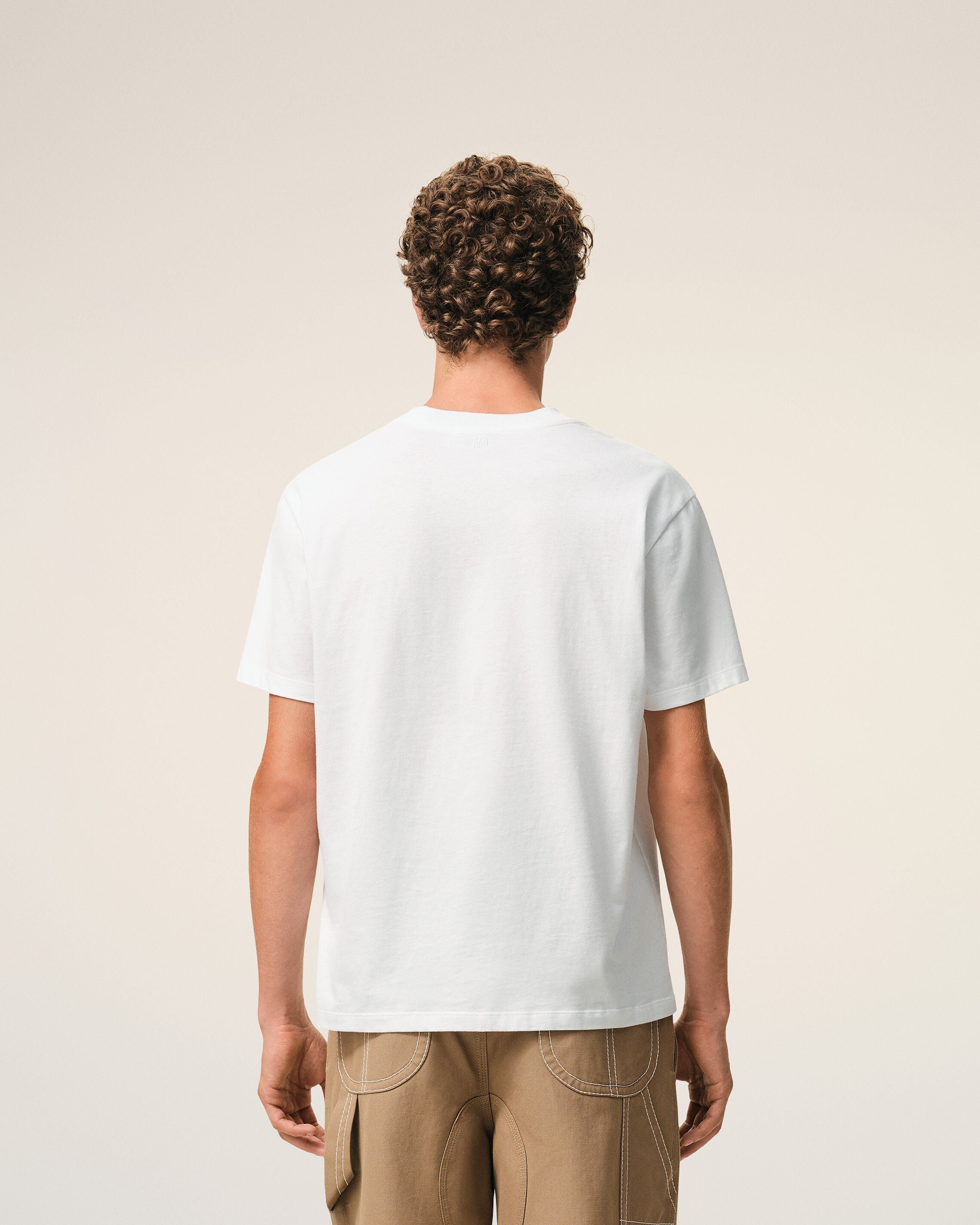 White Cotton Ami De Coeur T-shirt