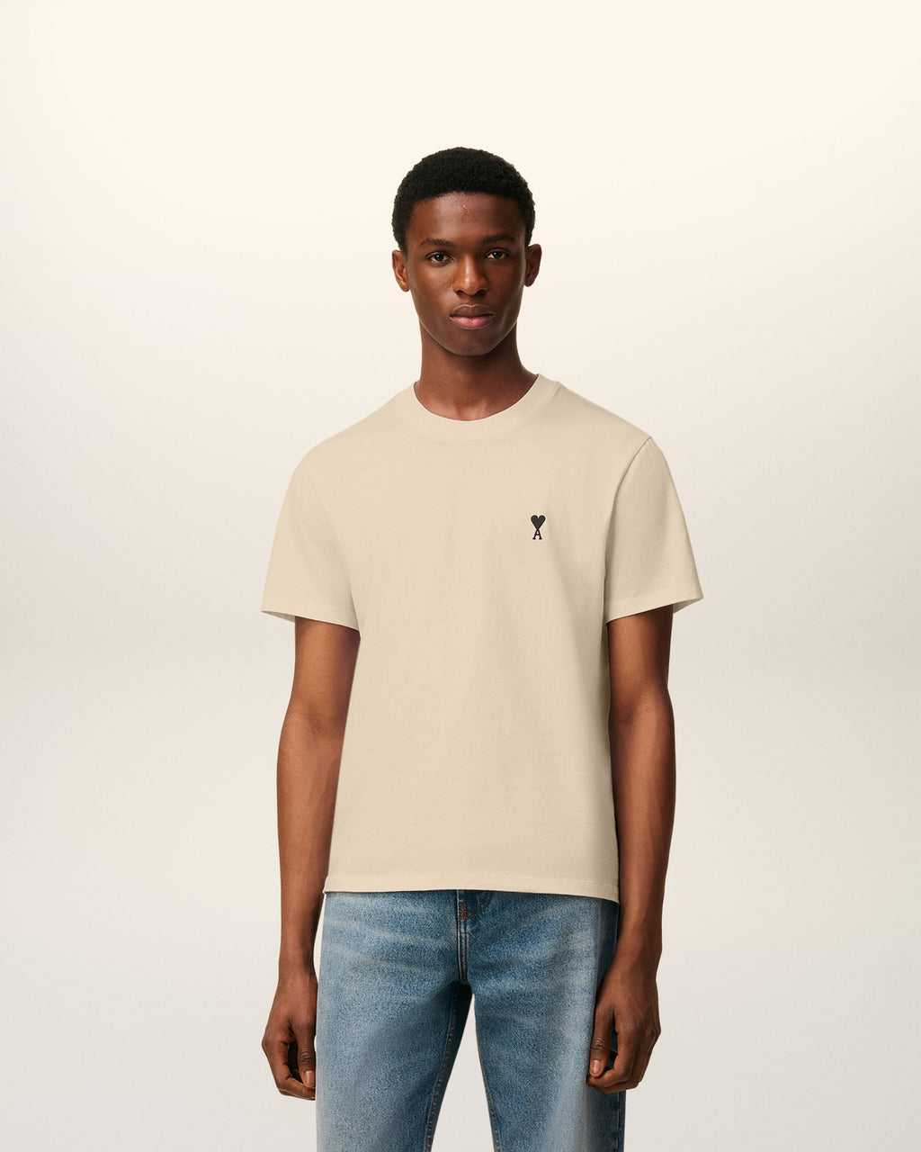 Beige Cotton Ami De Coeur T-shirt