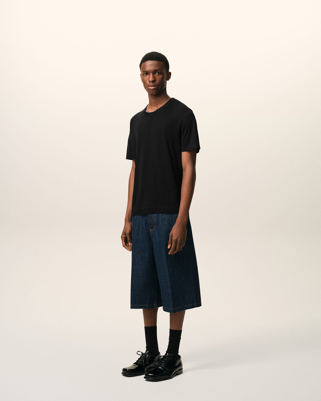 Black Cotton Ami De Coeur T-shirt