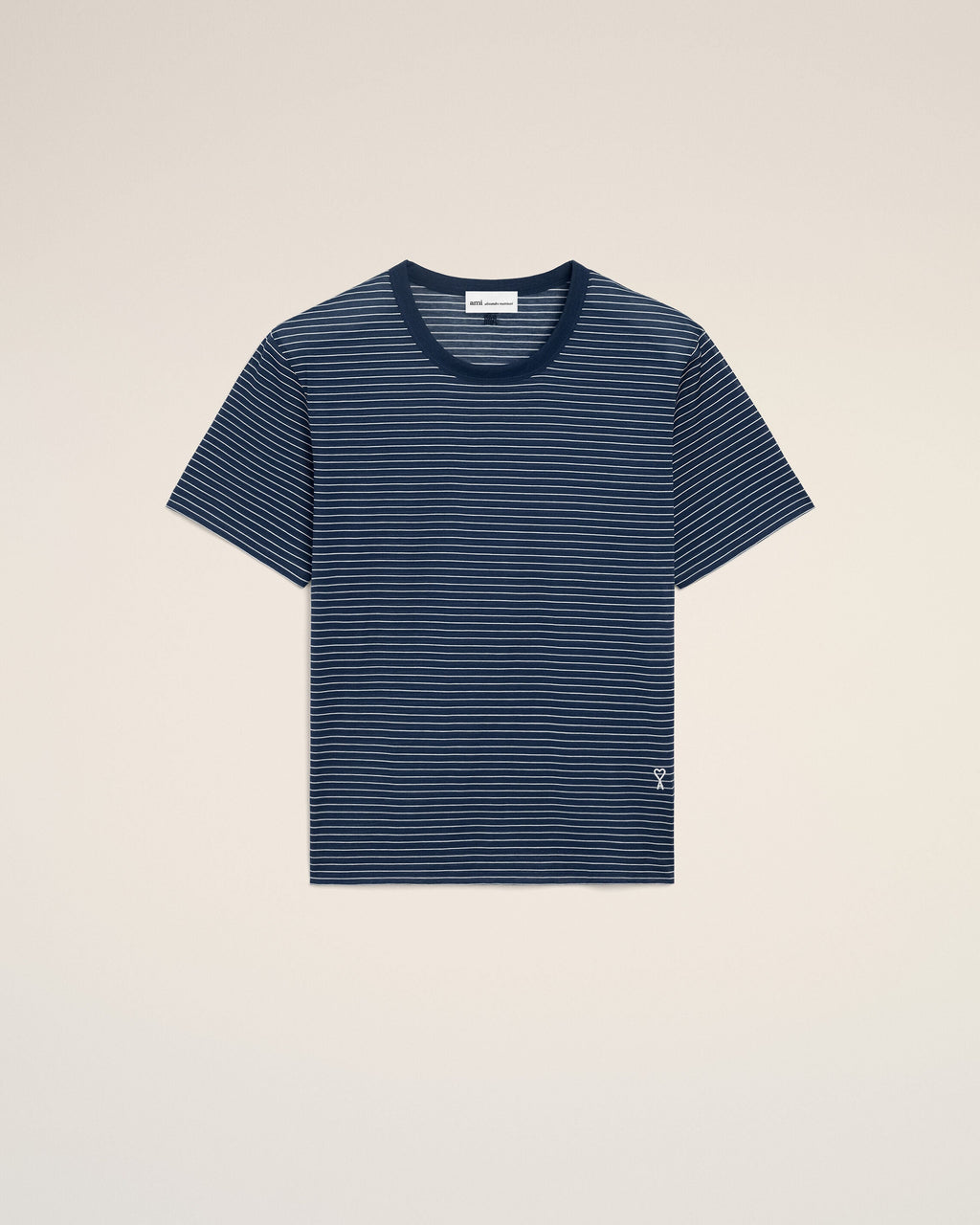 Blue Striped Cotton Ami De Coeur T-shirt