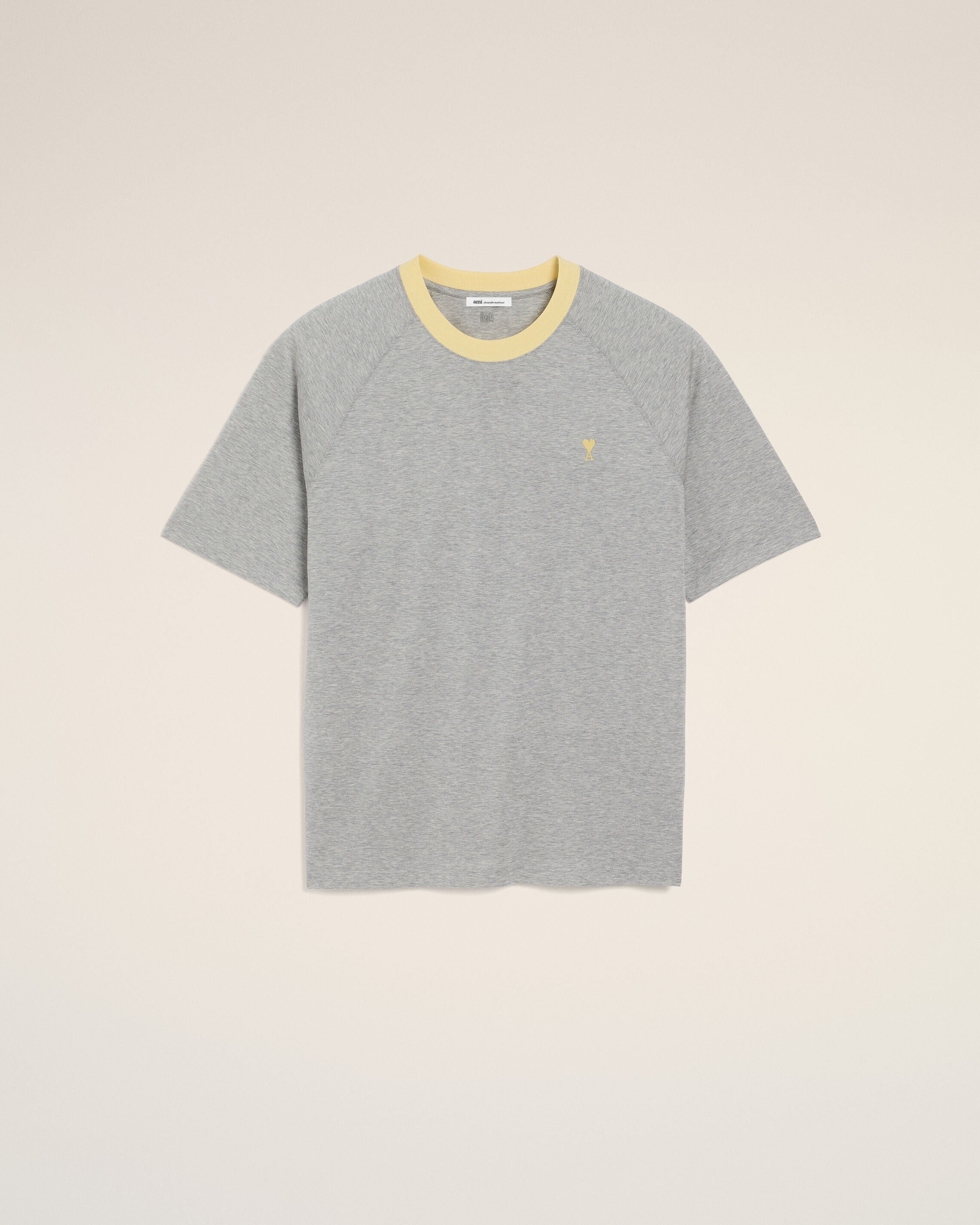 Grey Cotton Ami De Coeur T-Shirt