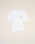 White Cotton Post It "Je T'Aime" T-Shirt