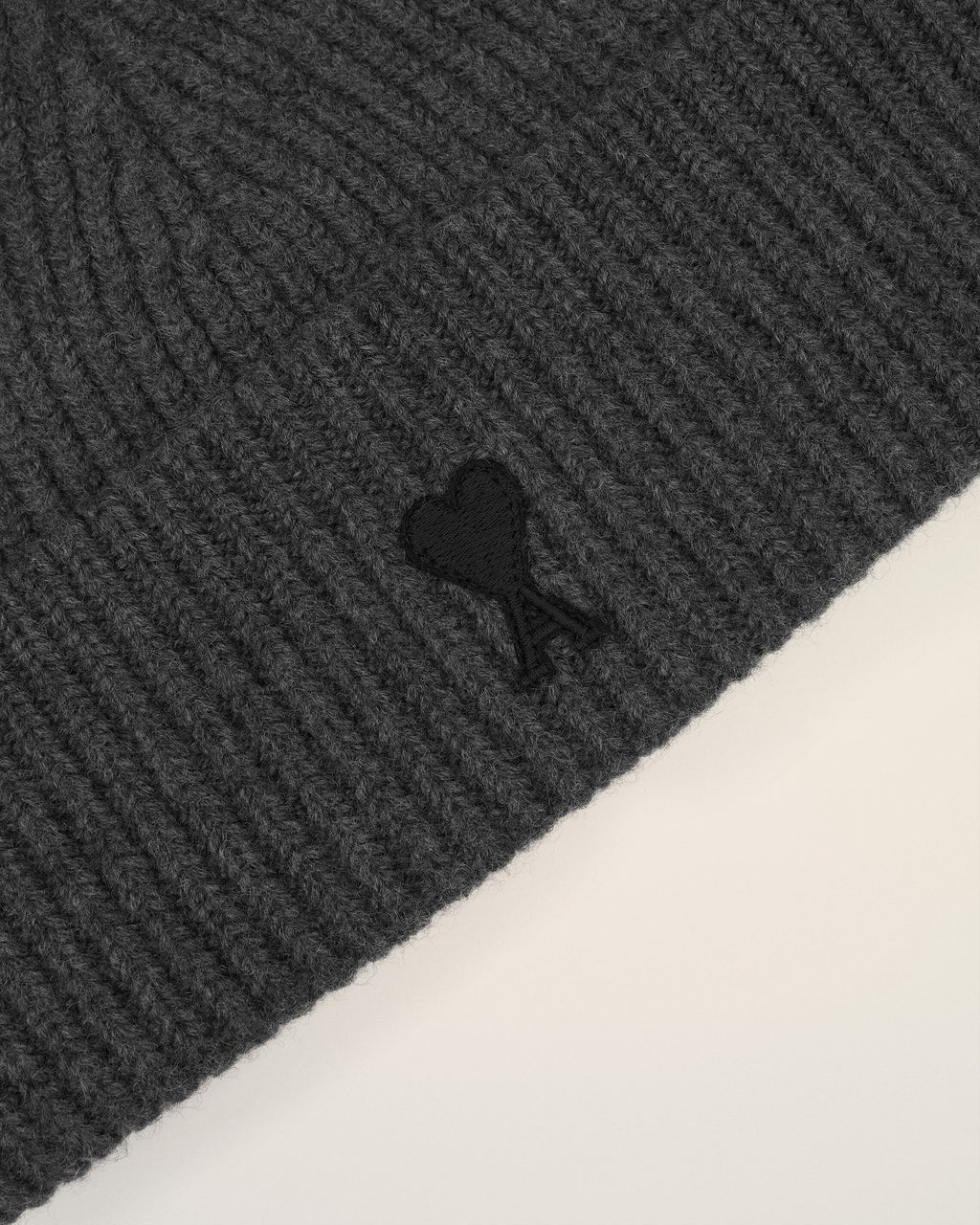 Grey Wool Ami De Coeur Beanie