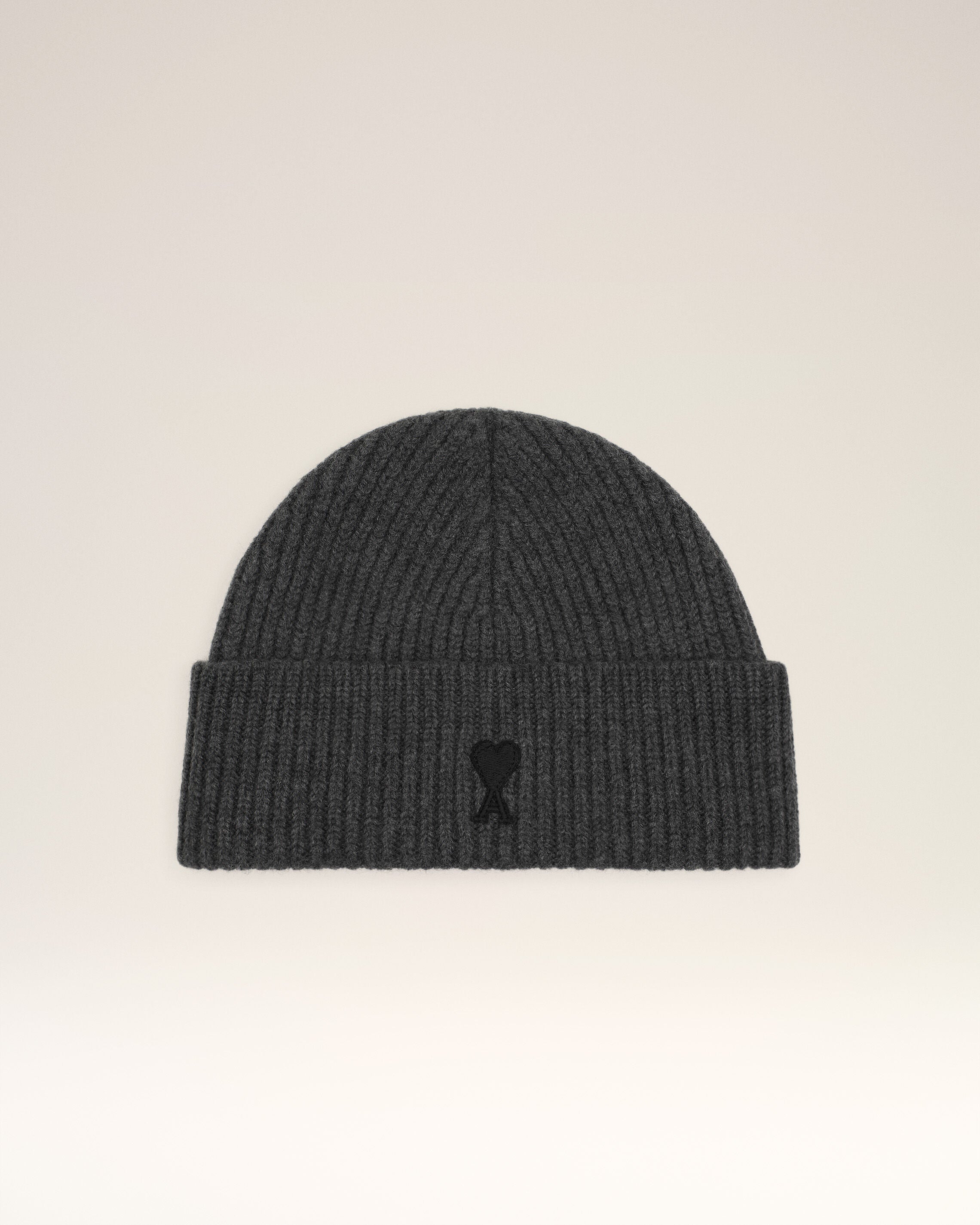 Grey Wool Ami De Coeur Beanie