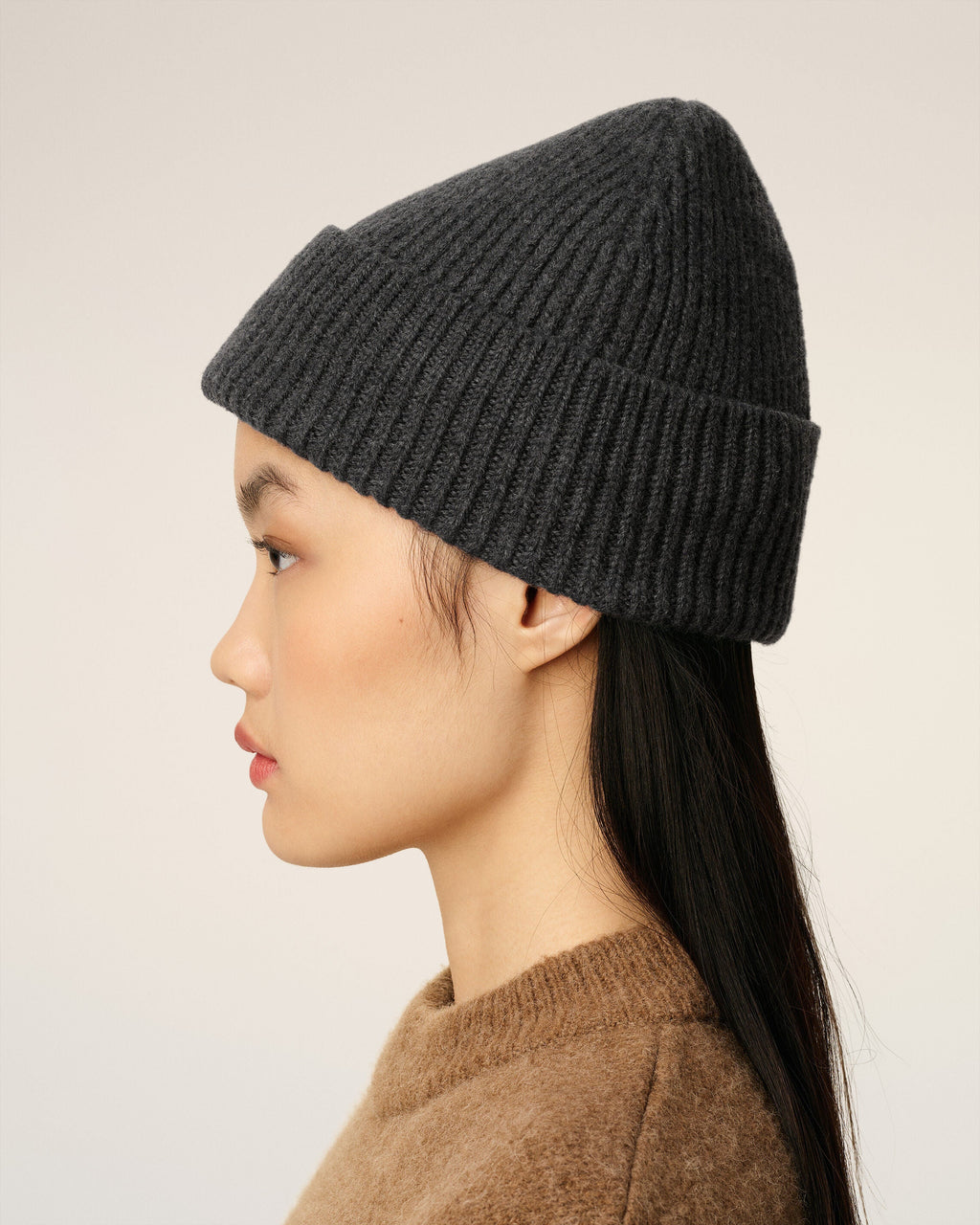 Grey Wool Ami De Coeur Beanie