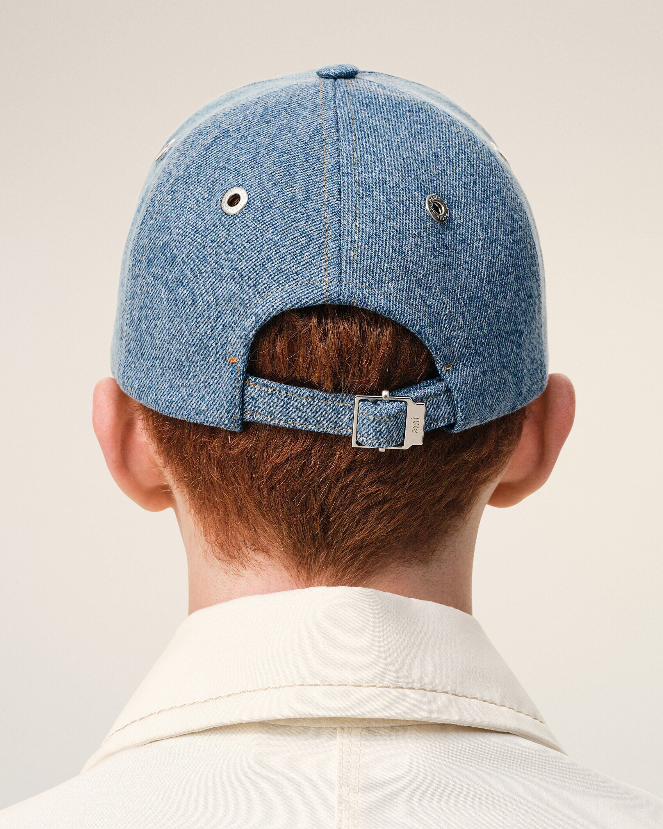 Blue Denim Ami De Coeur Embroidery Cap
