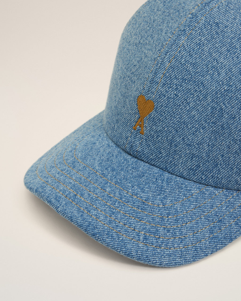 Blue Denim Ami De Coeur Embroidery Cap