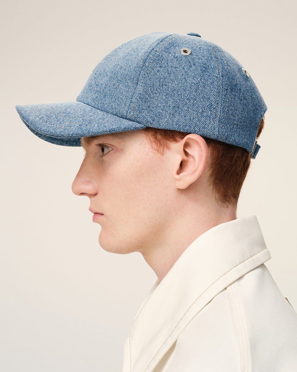 Blue Denim Ami De Coeur Embroidery Cap