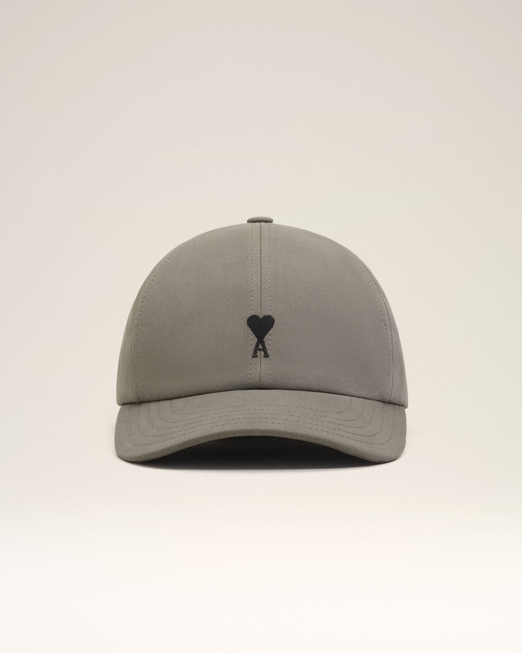 Grey Cotton Ami De Coeur Embroidery Cap